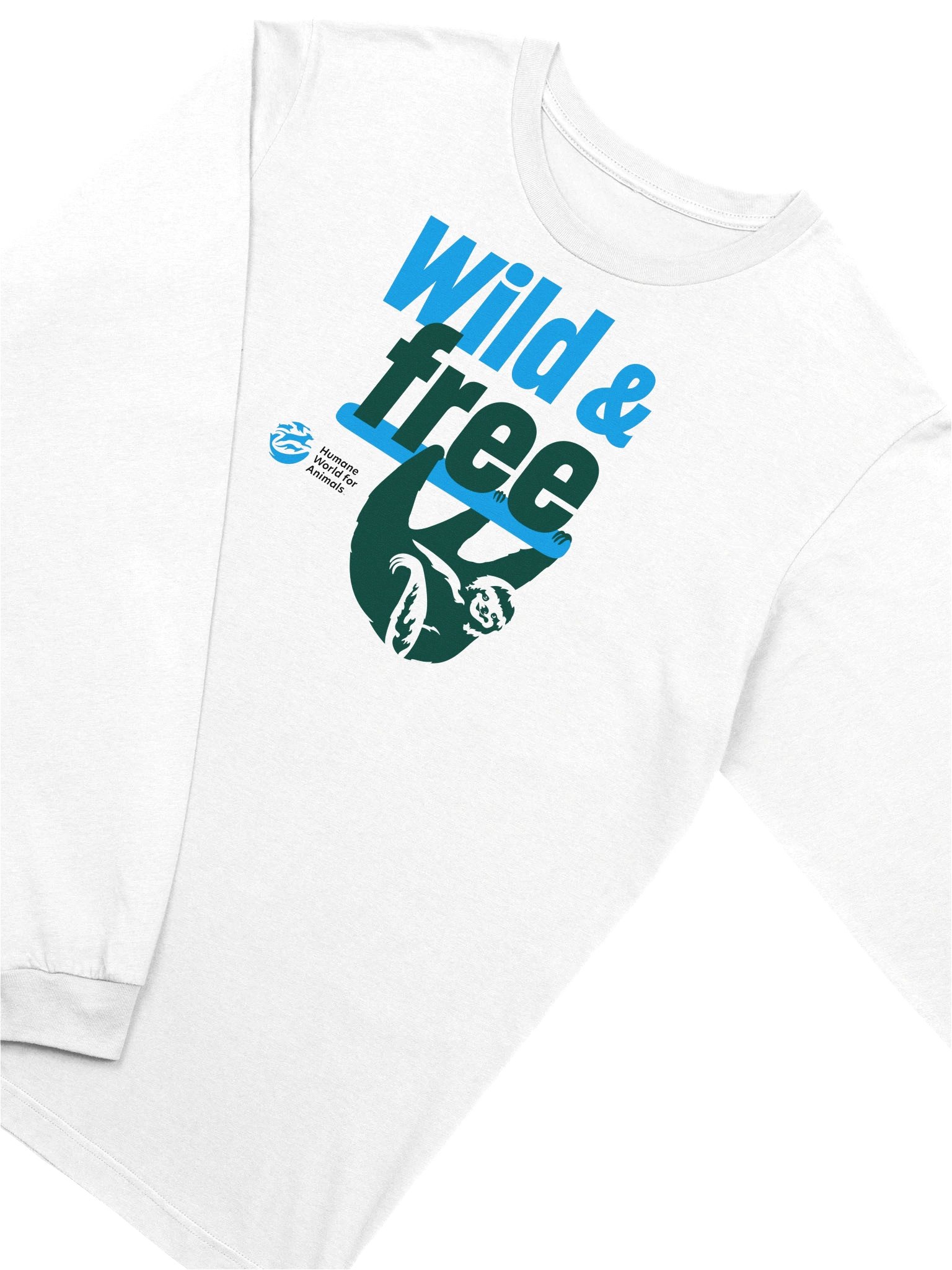 Wild & free - Sloth - Long sleeve tee product image (3)