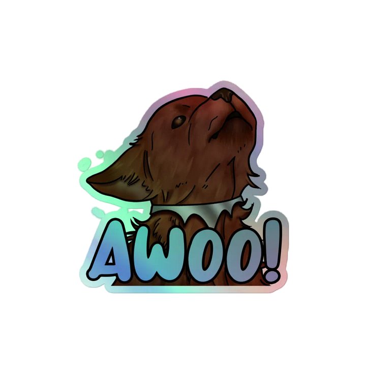 AWOO! Holographic Wolf Sticker Sheet product image (2)