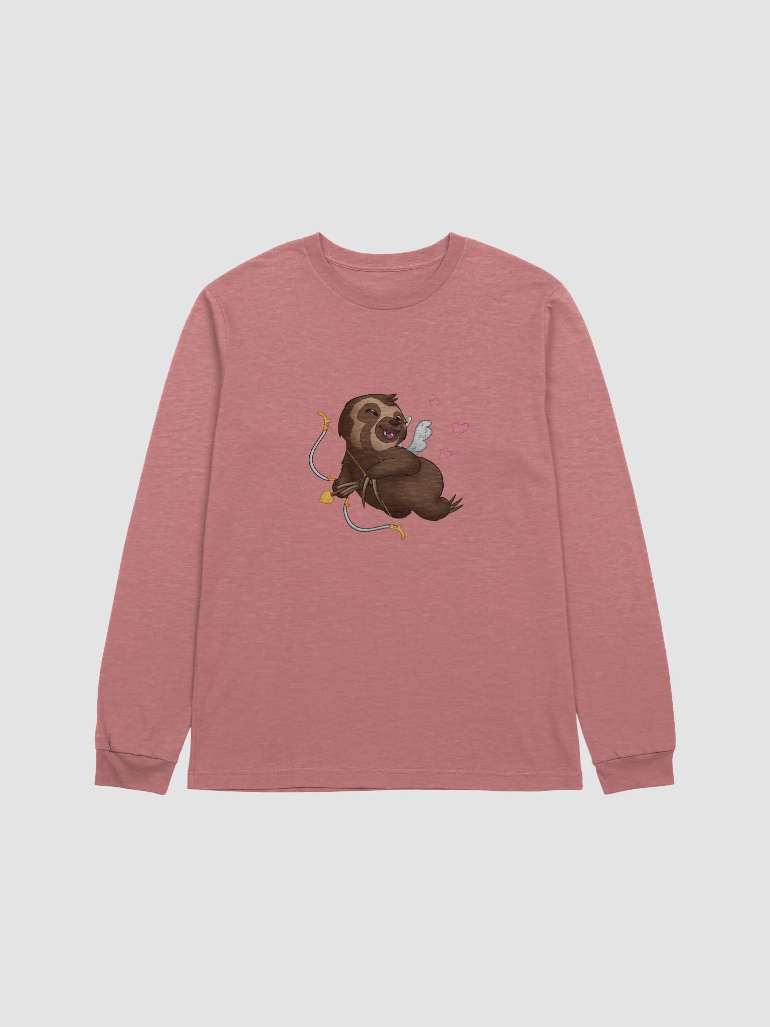 Cupid Sloth Love Long Sleeve Tee product image (3)