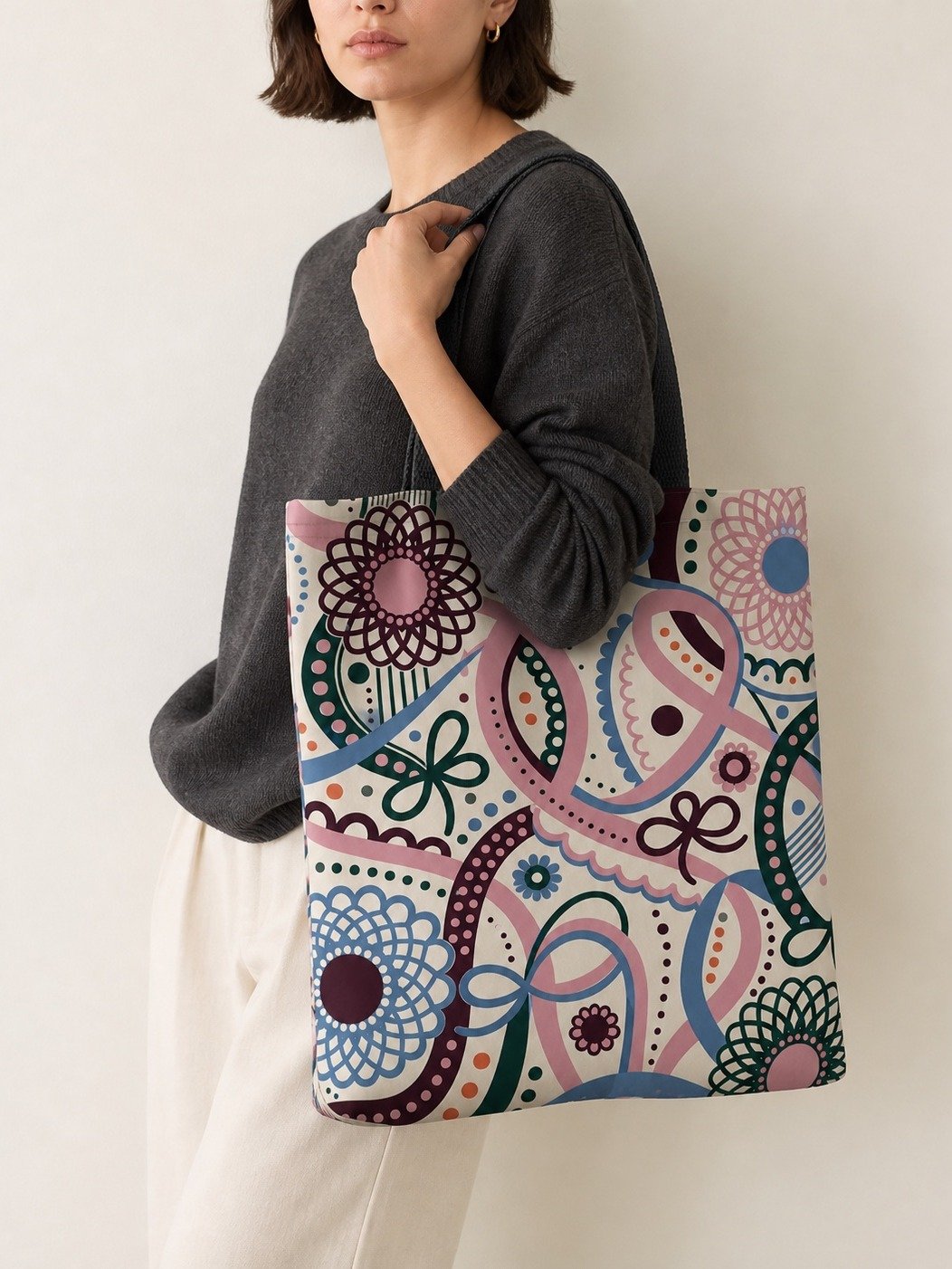 WAYLARO Ribbon Grid Tote product image (4)