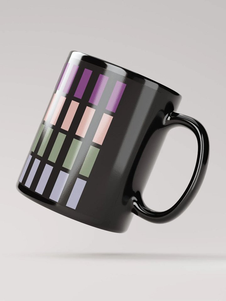 Contrasting Colores Rectangle Patterns Black Mug product image (2)