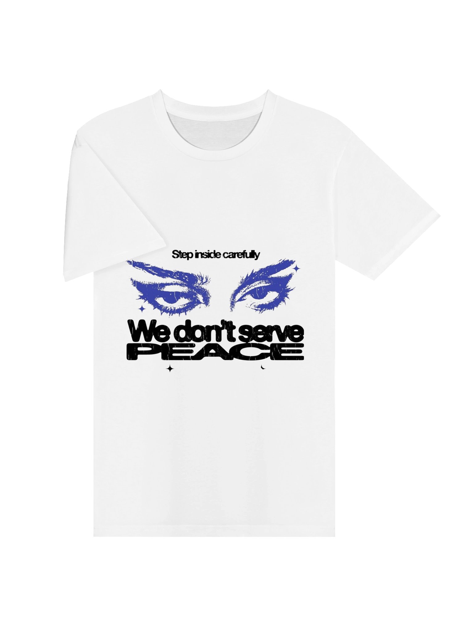 Step Inside Carefully PEACE Eyes Graphic Tee product image (6)