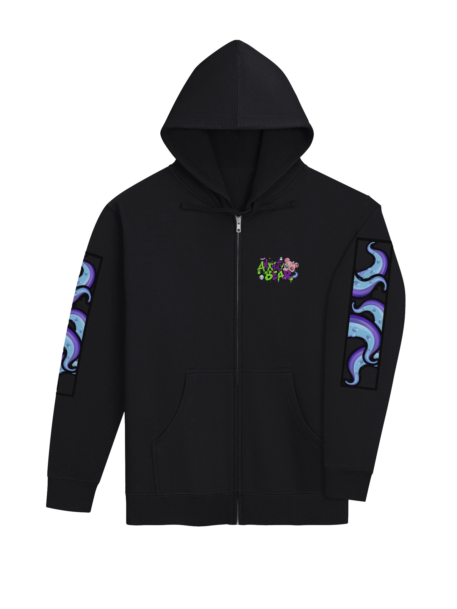 Anxiety Bear Bearthulu Zip Up Hoodie product image (13)