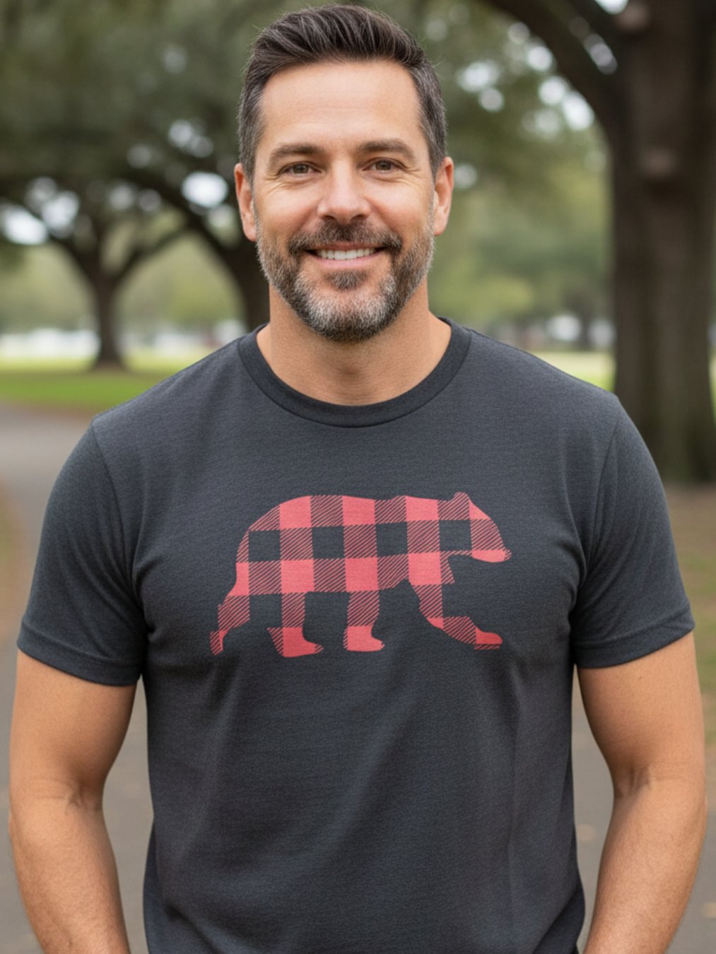 Red Buffalo Check Bear T-Shirt product image (2)