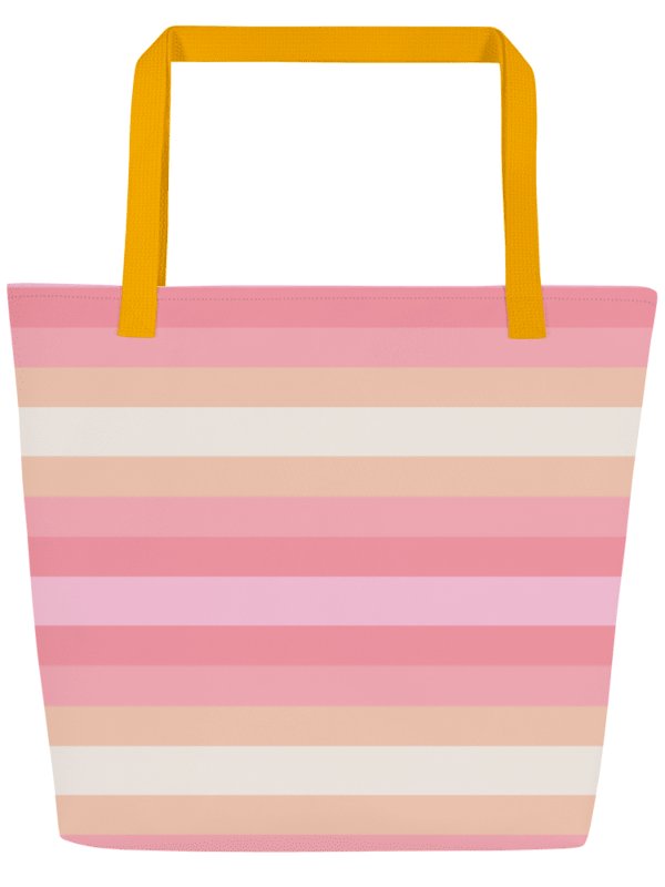 Sunset Stripes Beach Tote Bag with inside Pocket product image (1)