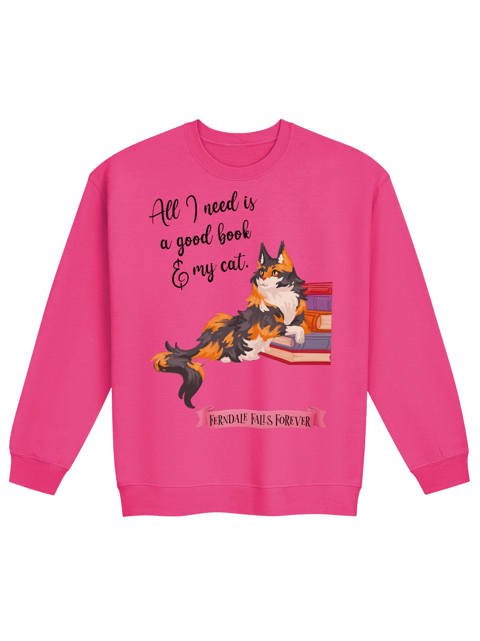 Book and Cat Sweatshirt product image (1)