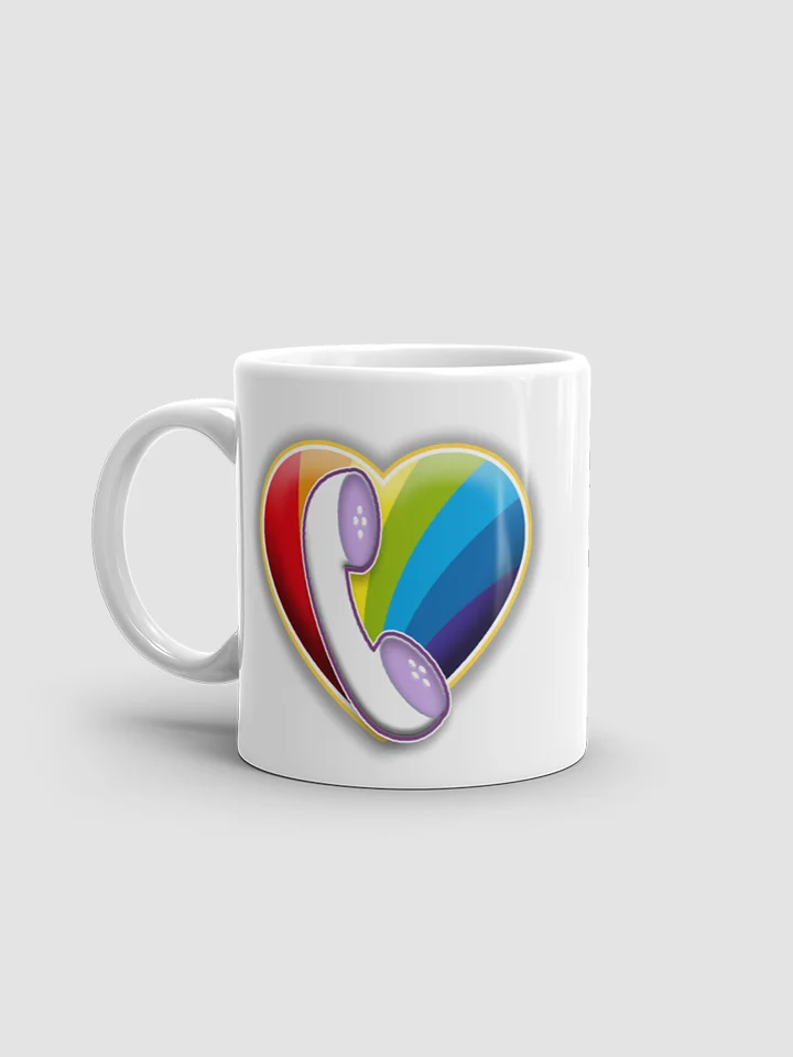[Atheist Community of Austin] heart White glossy mug product image (1)
