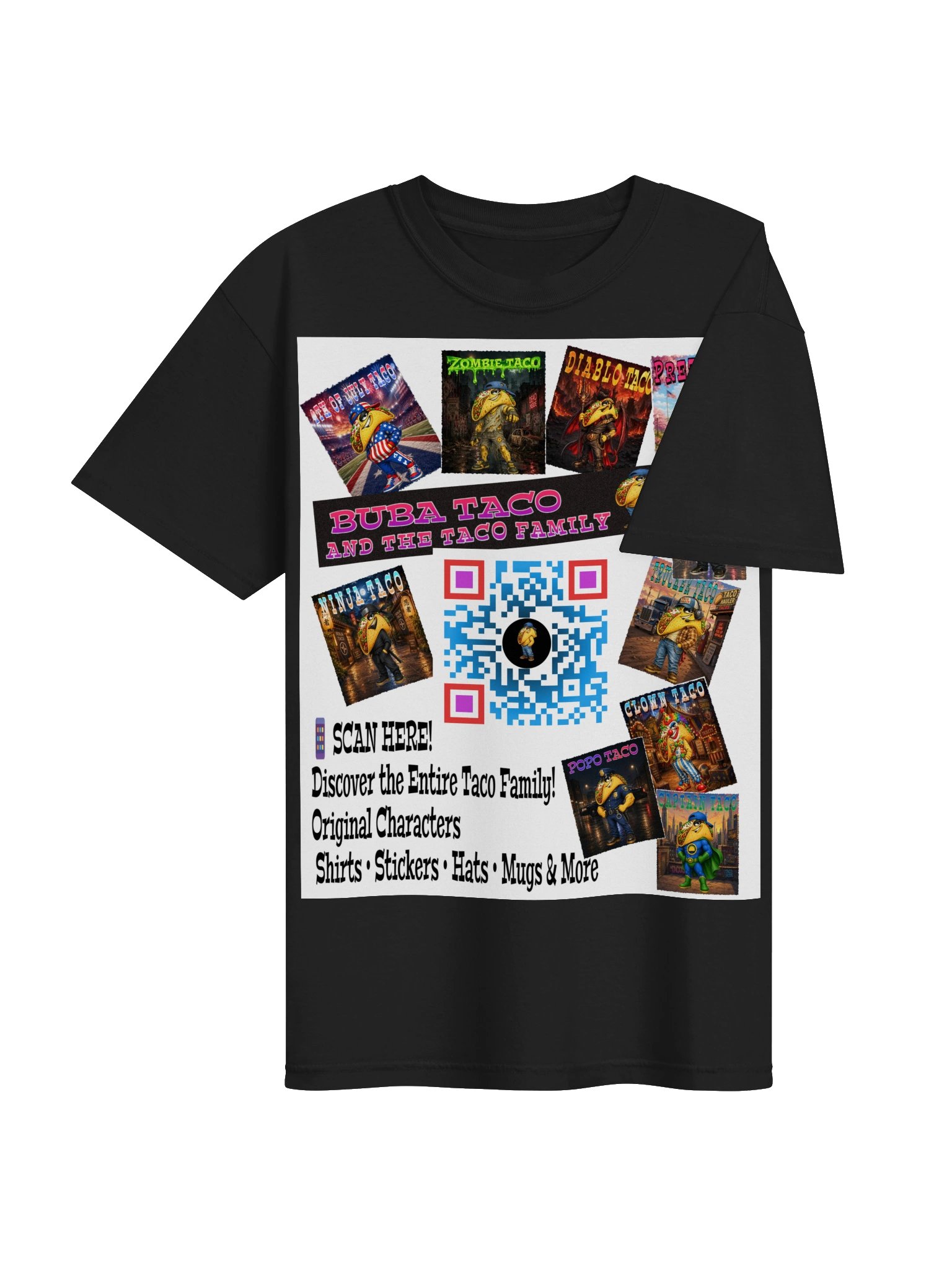 Buba Taco Family QR Collage Tee product image (7)