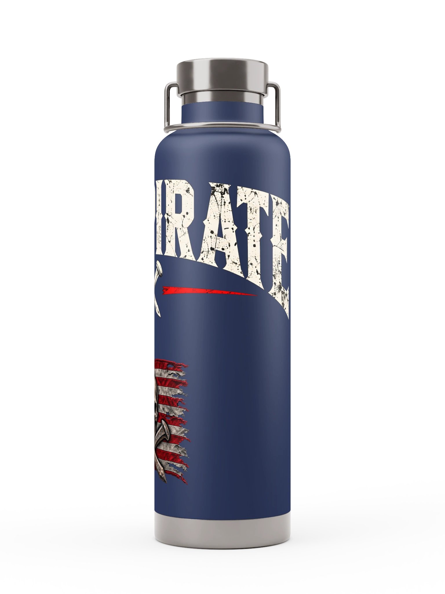 Rail Pirate™ Wordmark & Flag Insulated Bottle — 22 oz product image (2)
