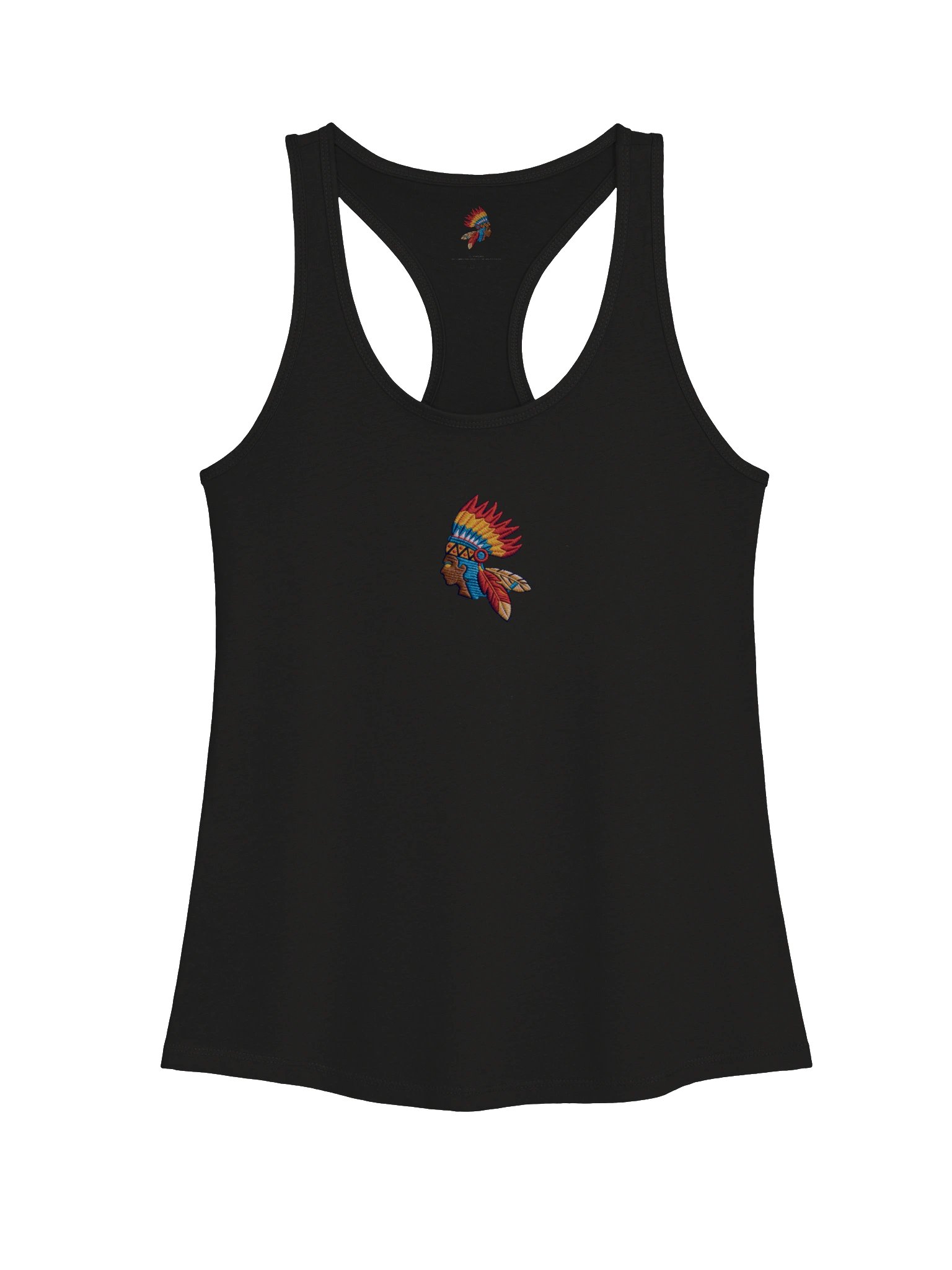 Aborigine Classic Headdress Racerback Tank — Indigenous Ancestry Art | Mayan Culture Streetwear | Lawin & Drawin Collection product image (2)