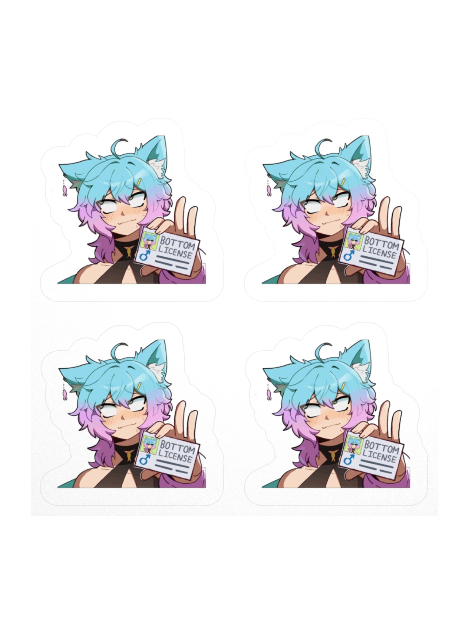 Bottom License Stickers product image (1)