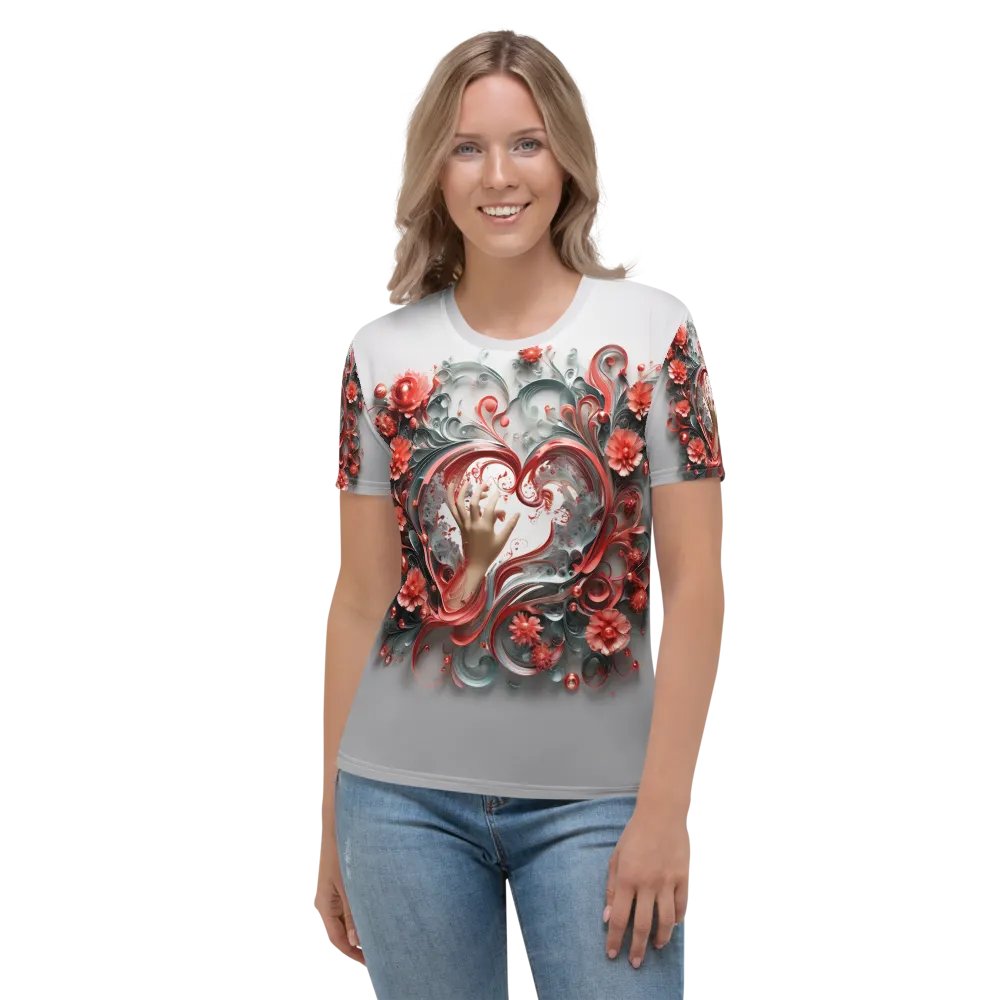Red Love T shirt product image (2)
