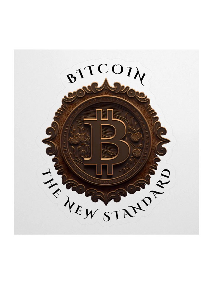 Bitcoin The New Standard Kiss Cut Stickers product image (1)