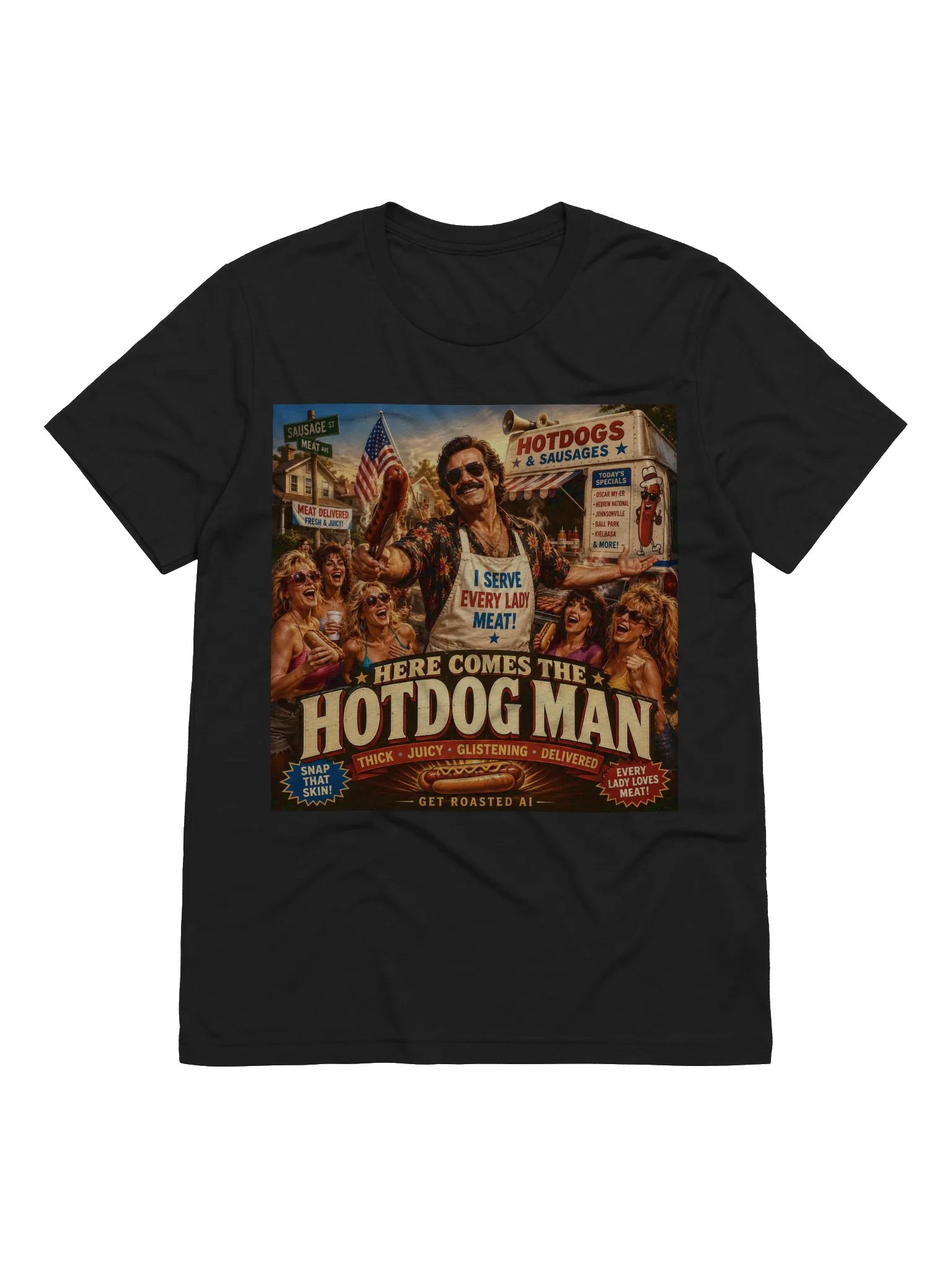 Here Comes The Hotdog Man - Ultra-Soft Triblend T-Shirt product image (10)