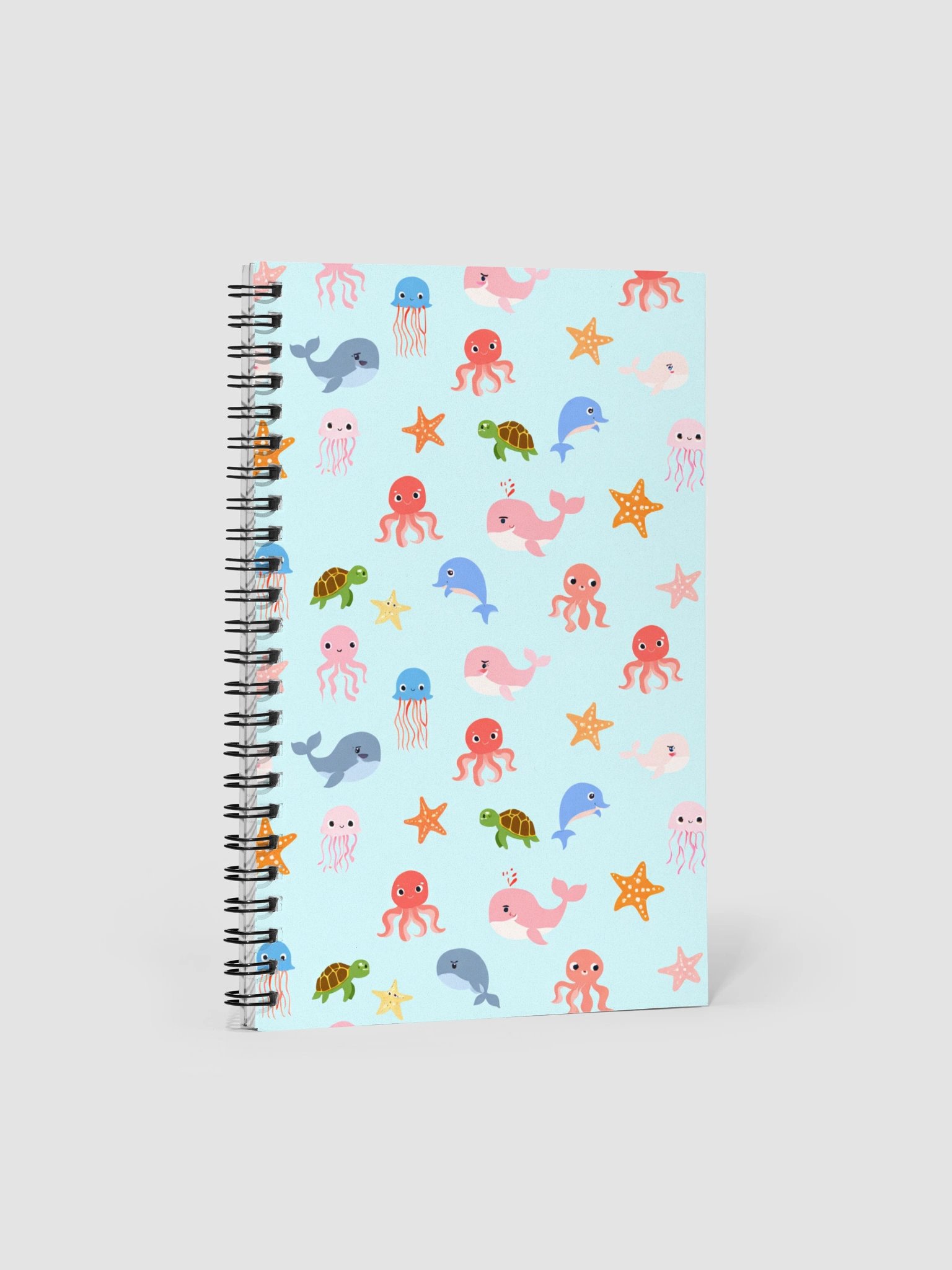 Whimsical Sea Creatures Spiral Notebook product image (1)