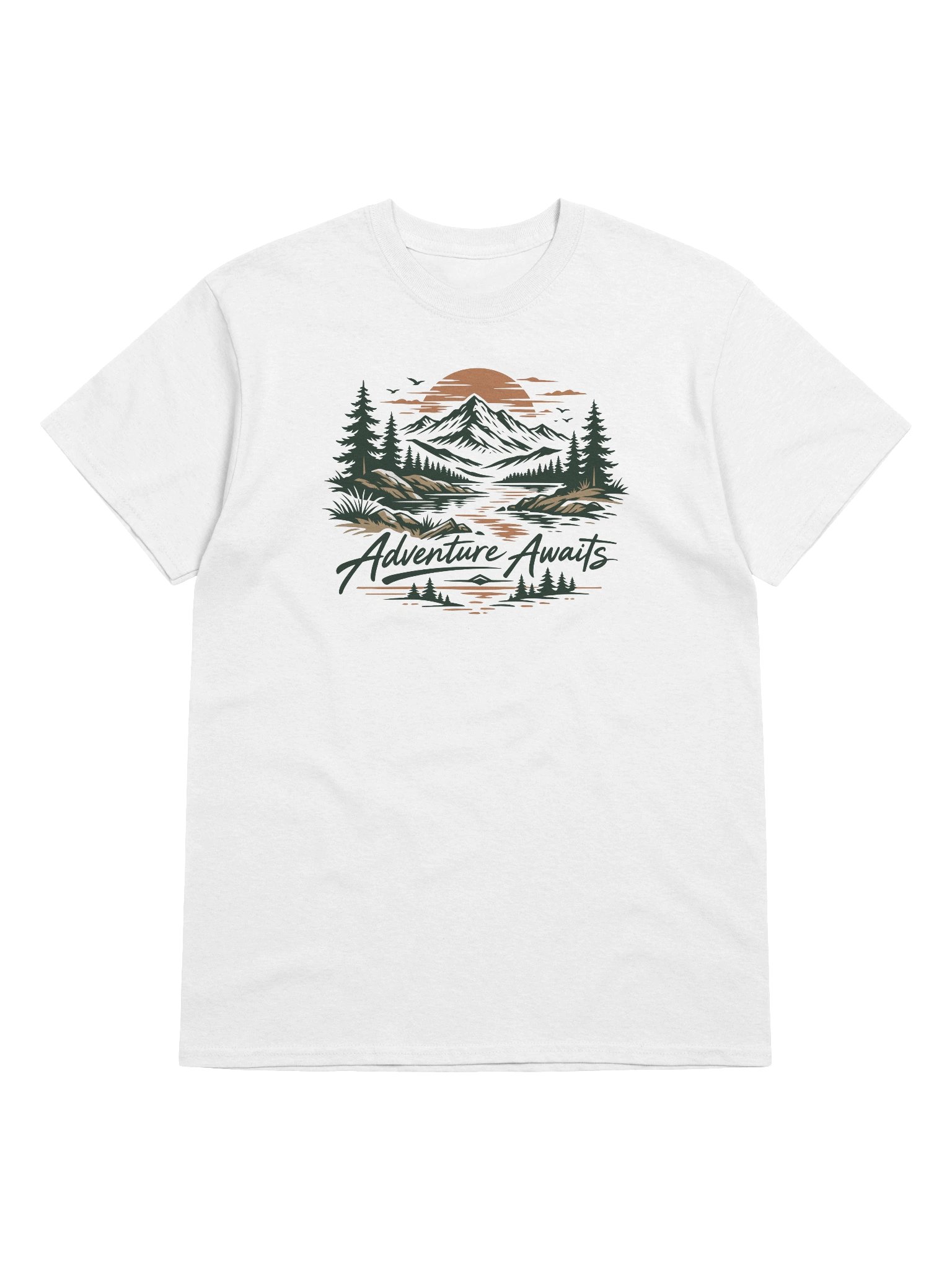 Adventure Awaits – Mountain Sunset Graphic Tee product image (30)