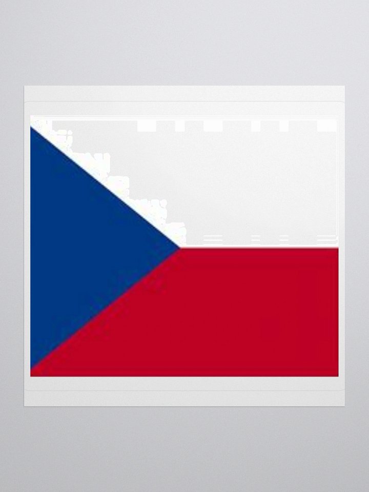 Czech Republic Flag Sticker | Red White Blue Design | Durable Vinyl | 3 Sizes product image (1)