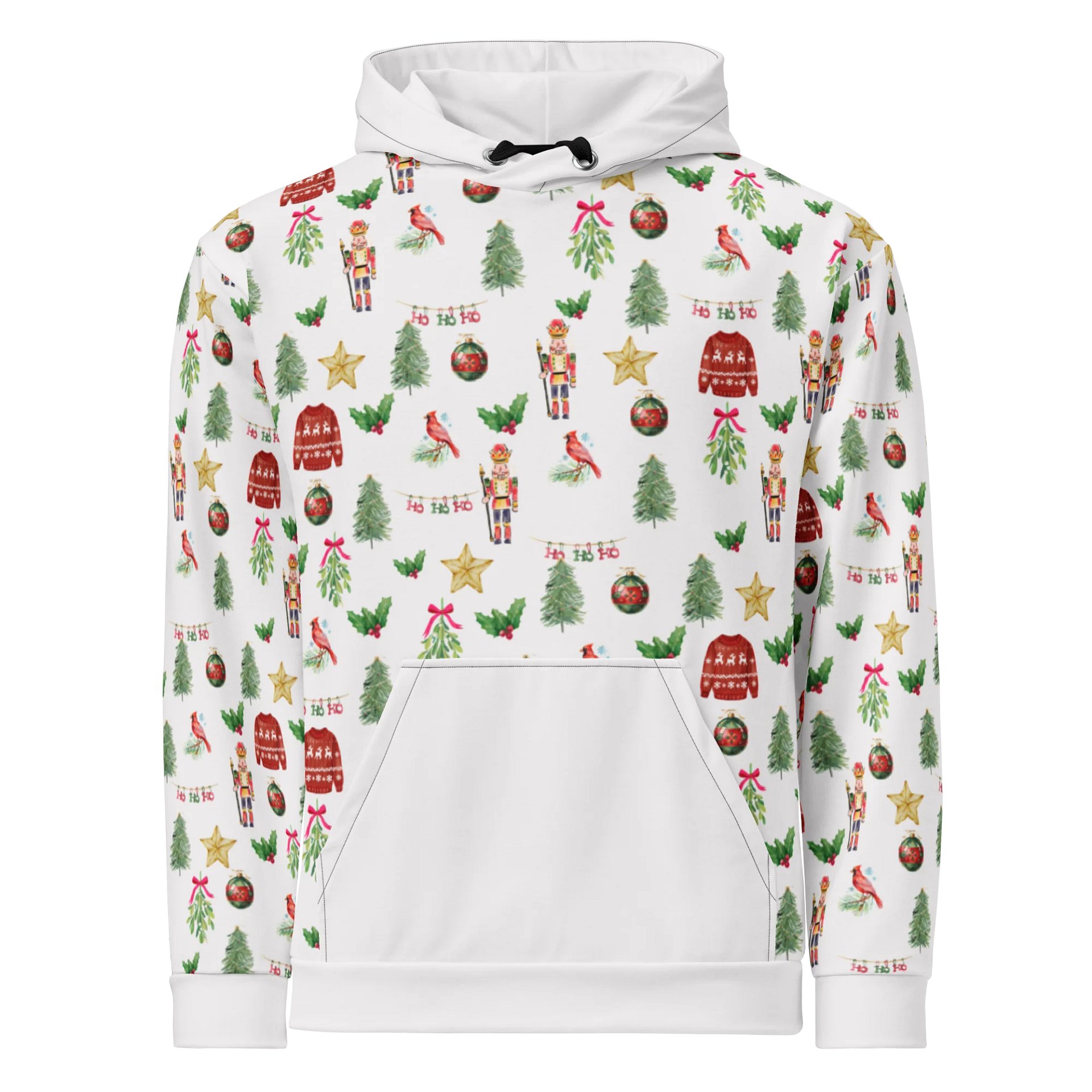 Unisex Cozy Retro Christmas Watercolor Hoodie product image (6)
