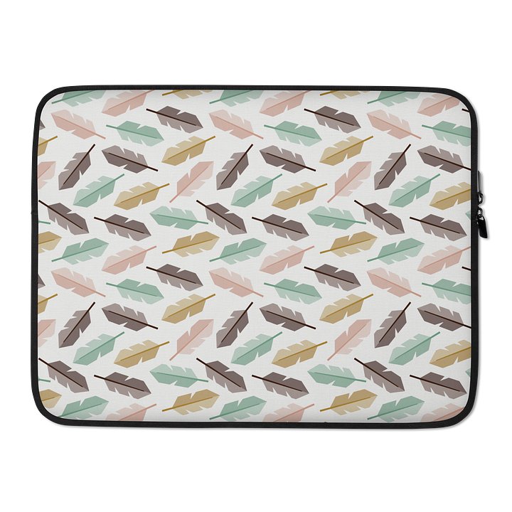 Mid-Century Modern Feathers Laptop Sleeve product image (2)