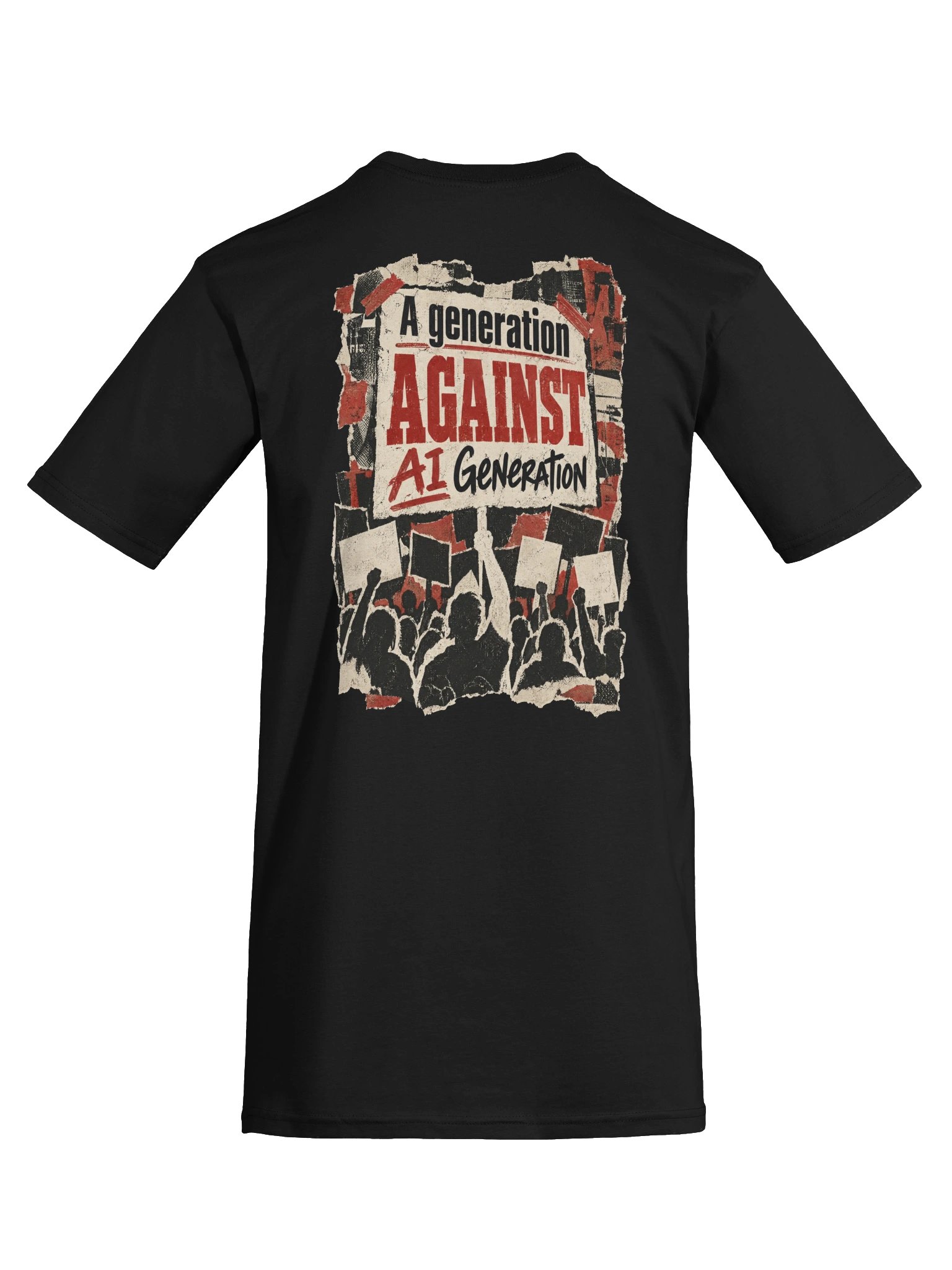 A Generation Against AI Generation: Protest Poster | Heavyweight Tee product image (11)