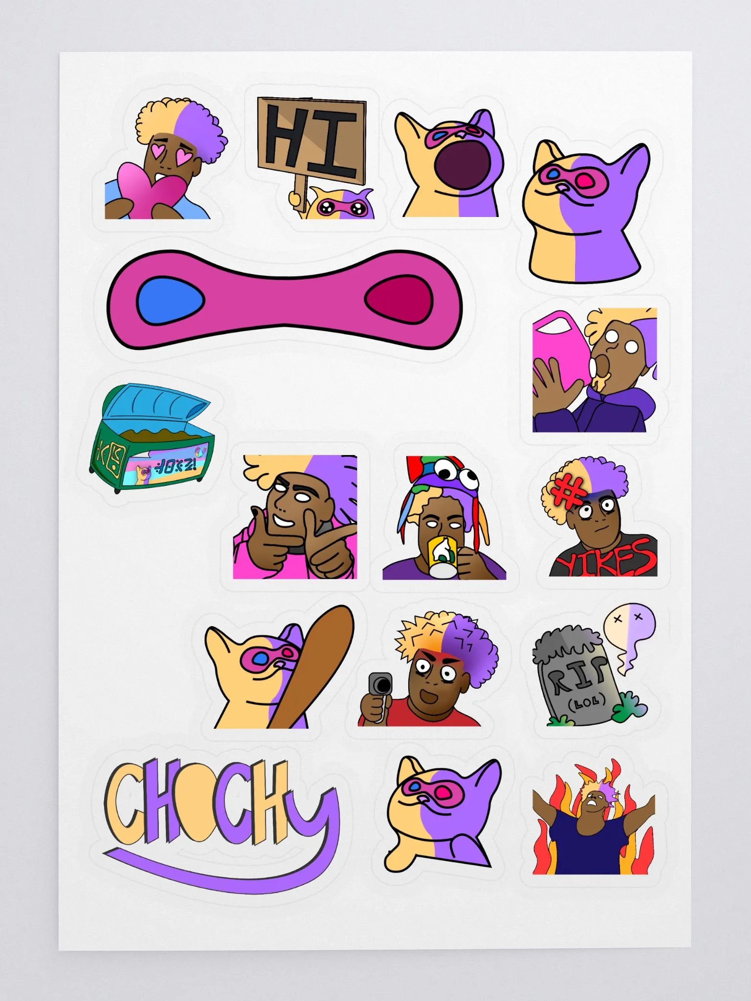 Emote Stickers 1 product image (3)