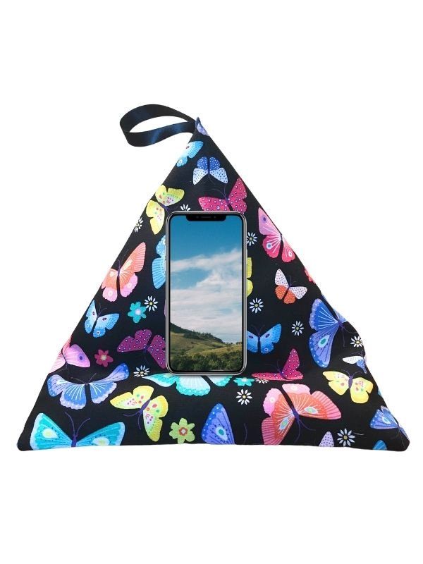Butterflies On Black Background Fabric Print product image (4)