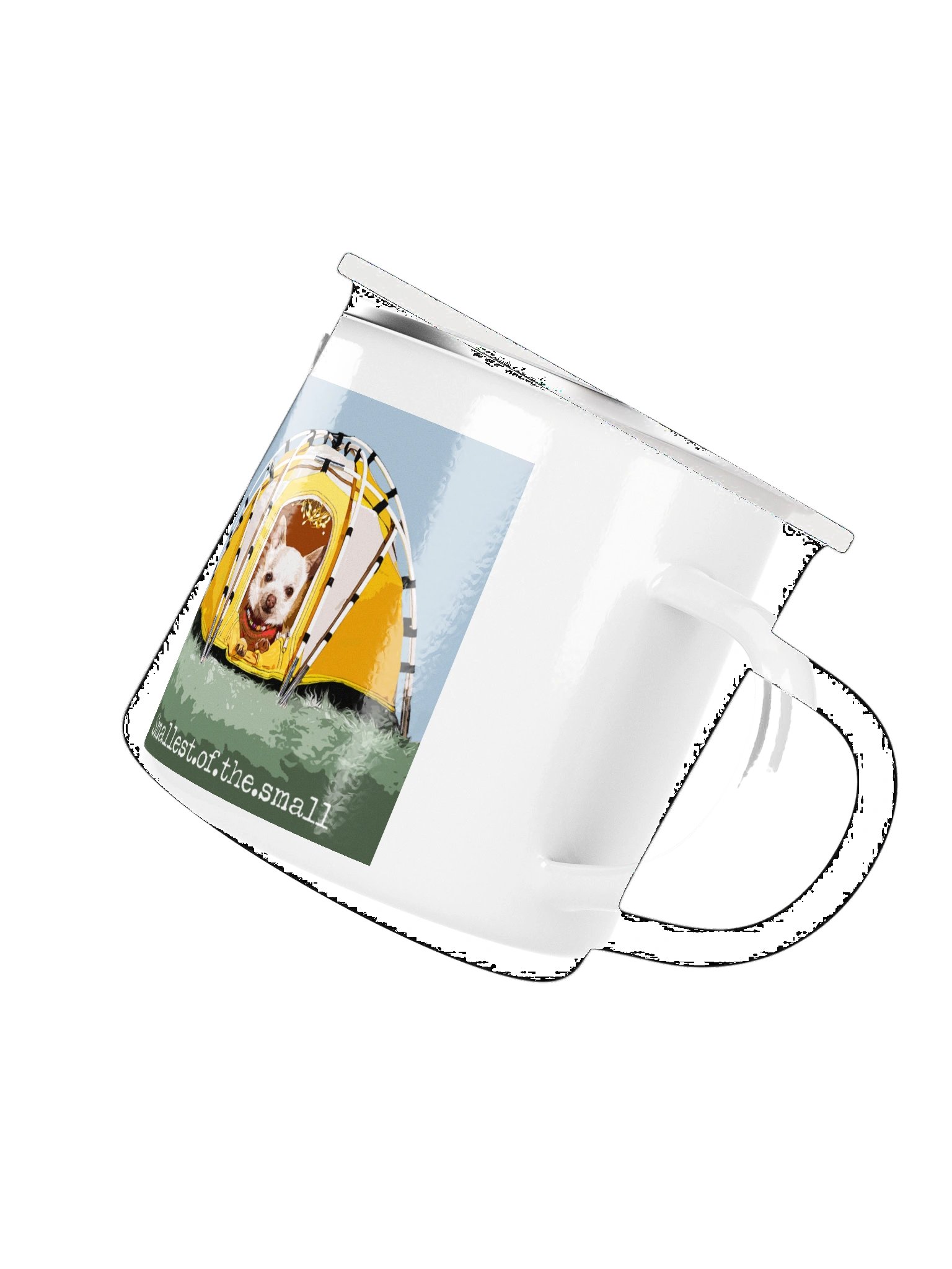 Mr. Pink Yellow Tent Enamel Mug product image (3)