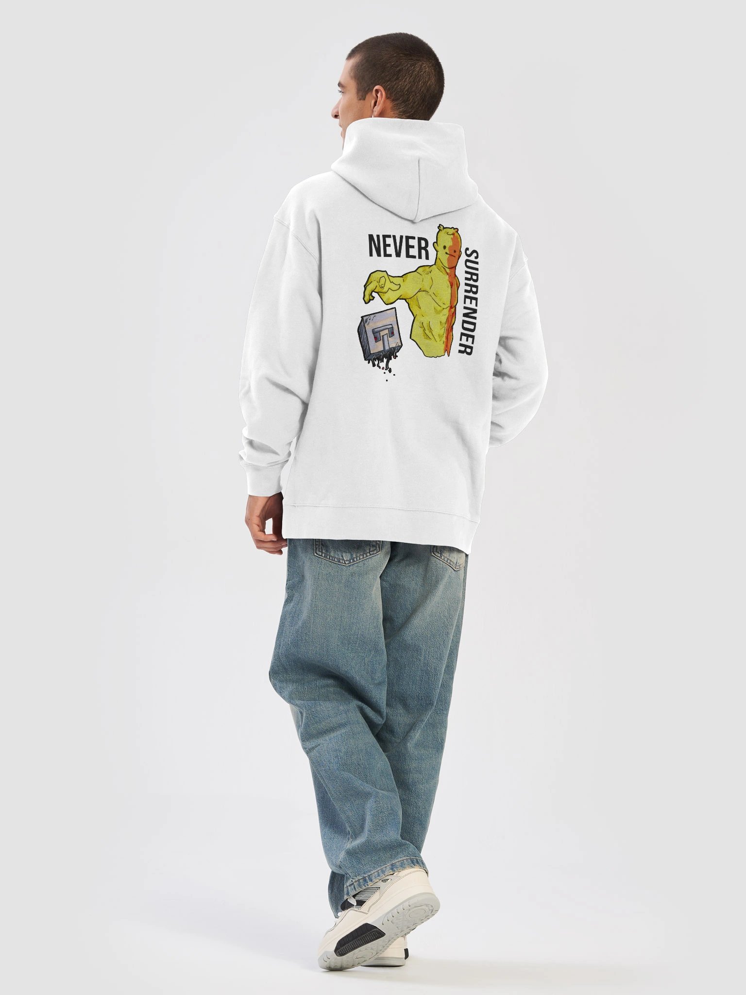 NEVER SURRENDER - itzoutlaw Premium Oversized Hoodie product image (6)