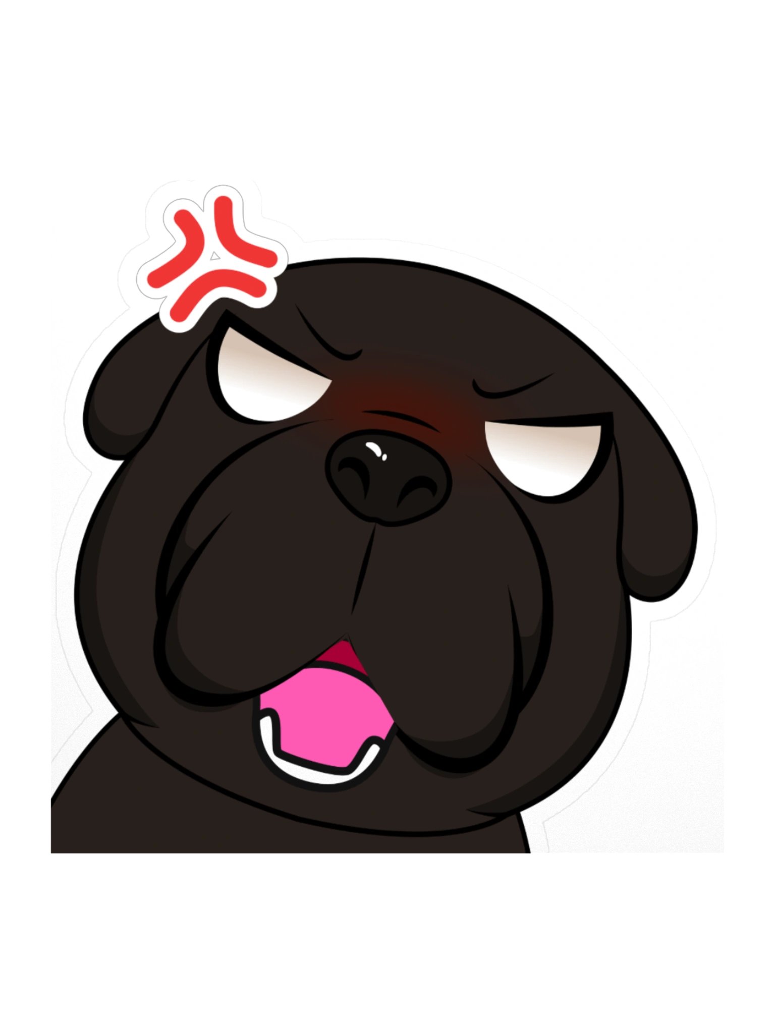 Teddy Angry Sticker product image (1)