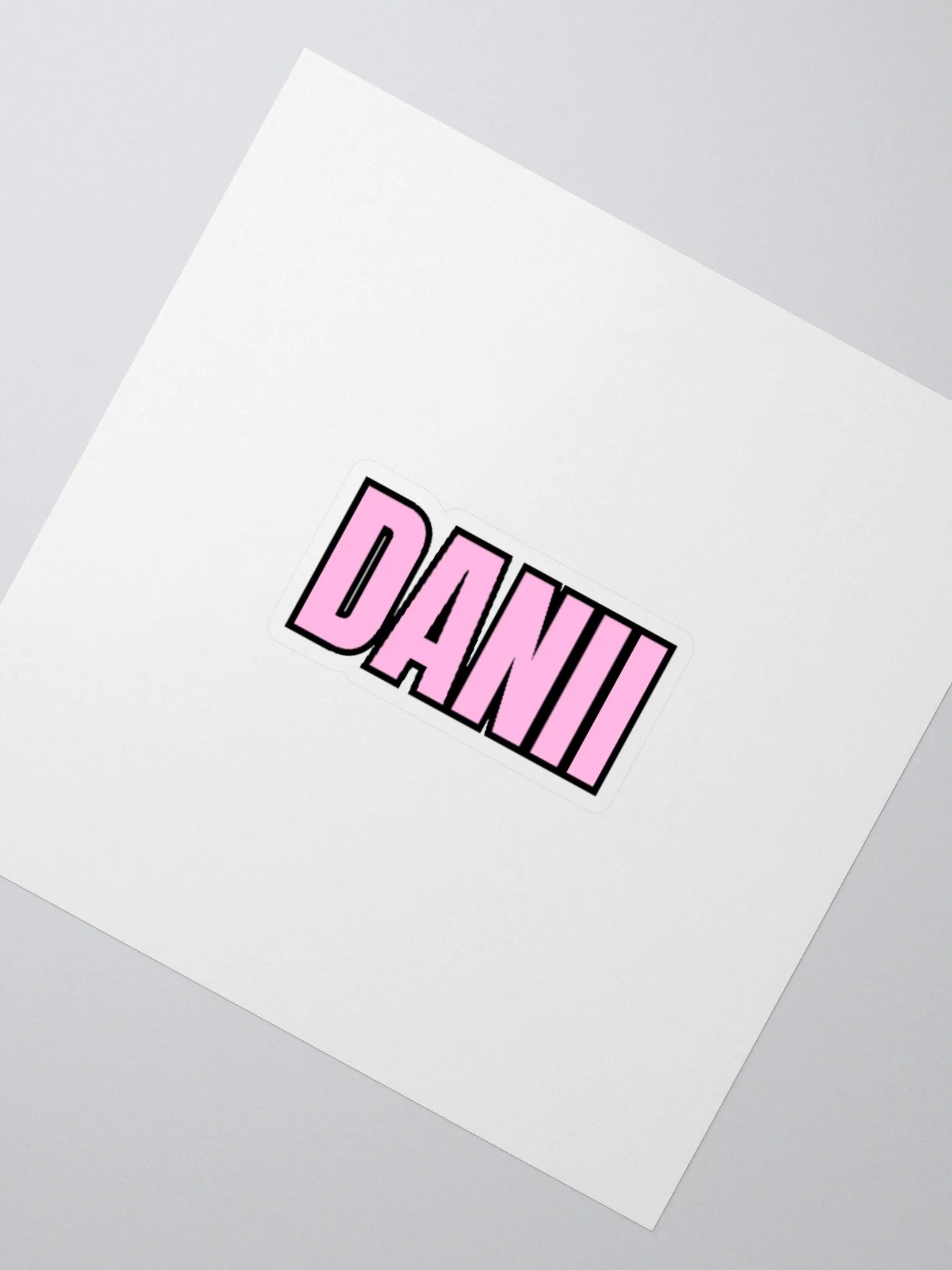 DANII PINK BLACK STICKER product image (7)
