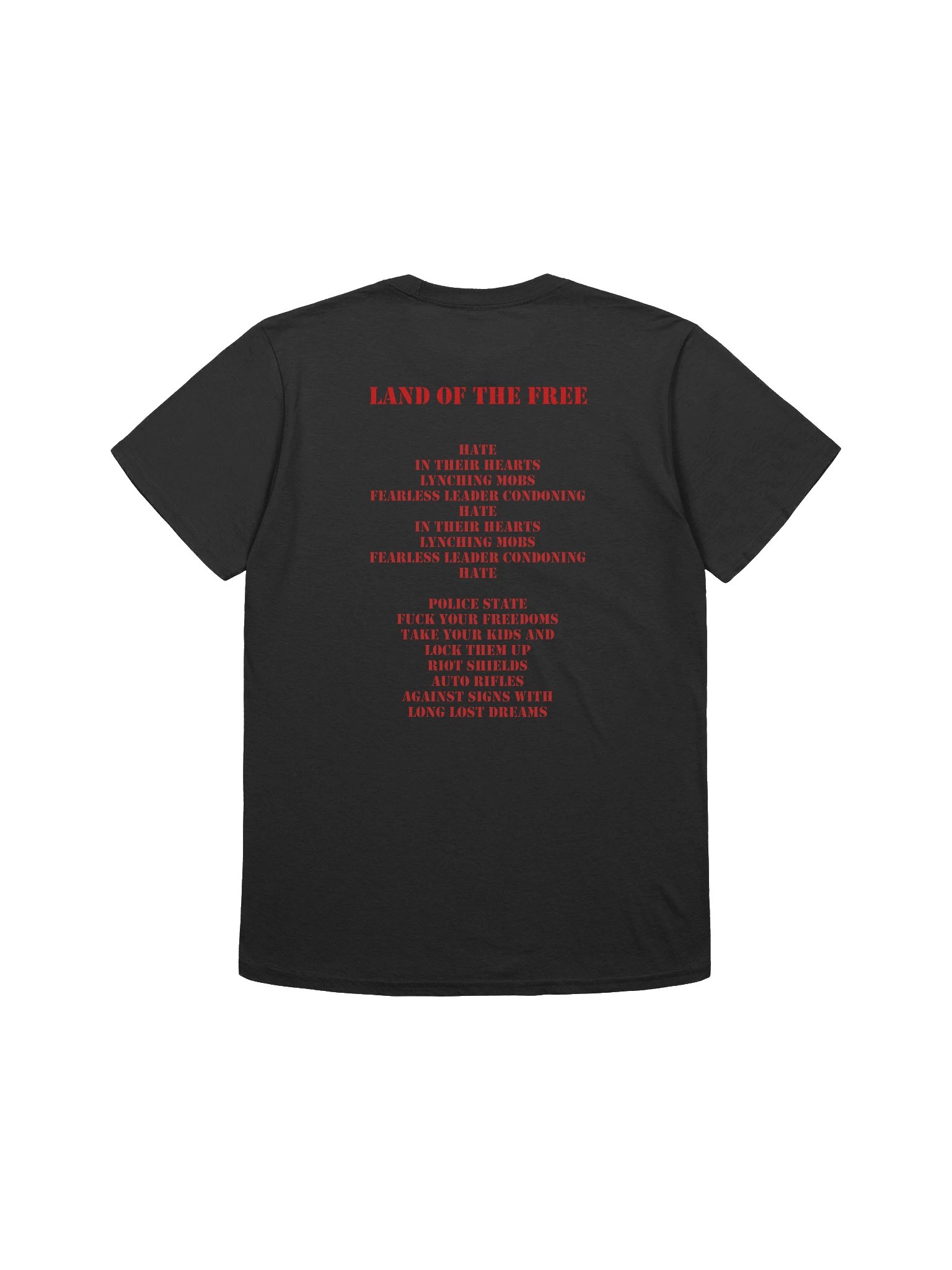 Riot Age Unisex "Land of the Free" Lyric Shirt product image (2)