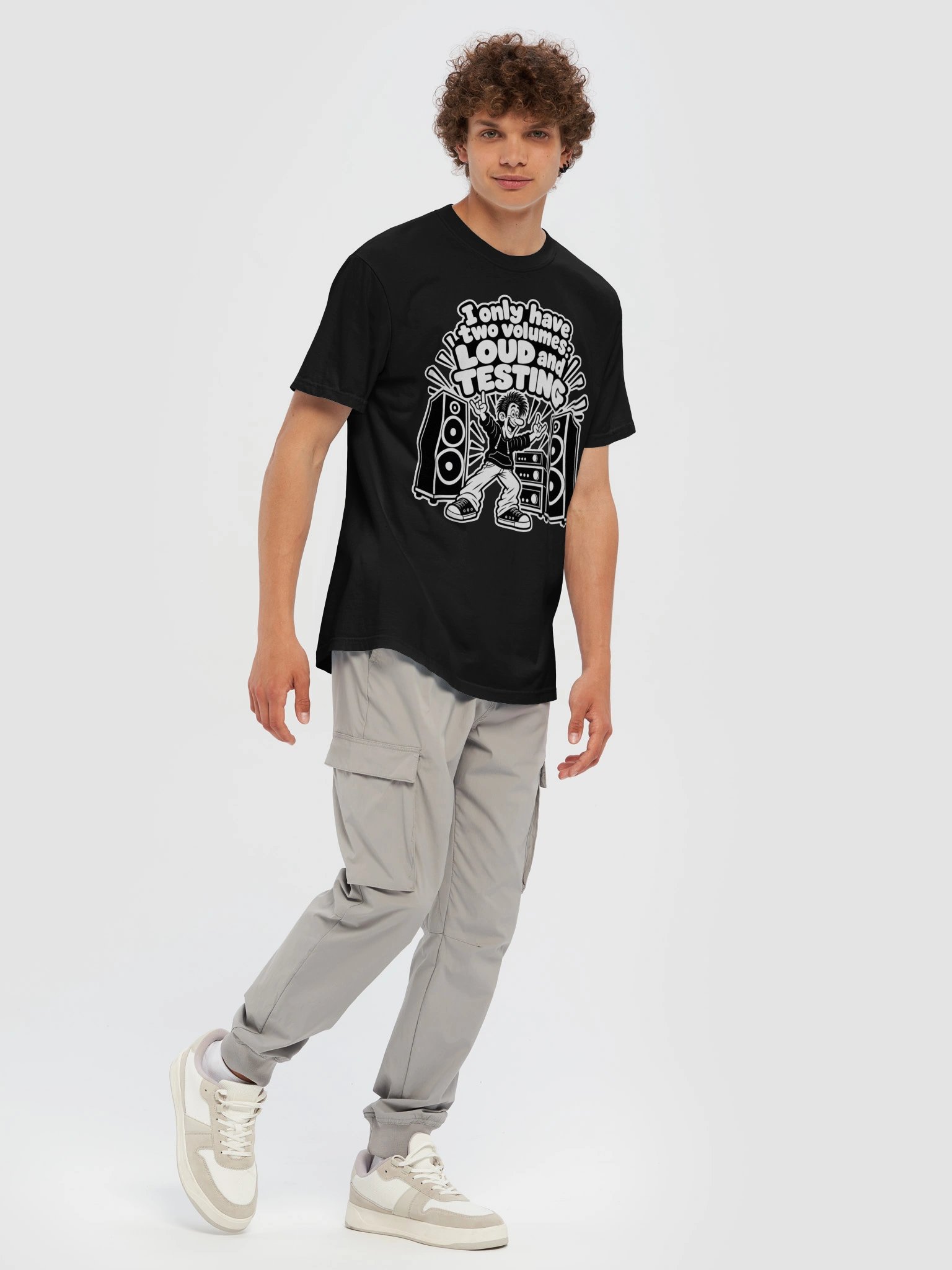 I Have Only Two Volumes Loud and Testing - Dyed Heavy T-Shirt product image (11)