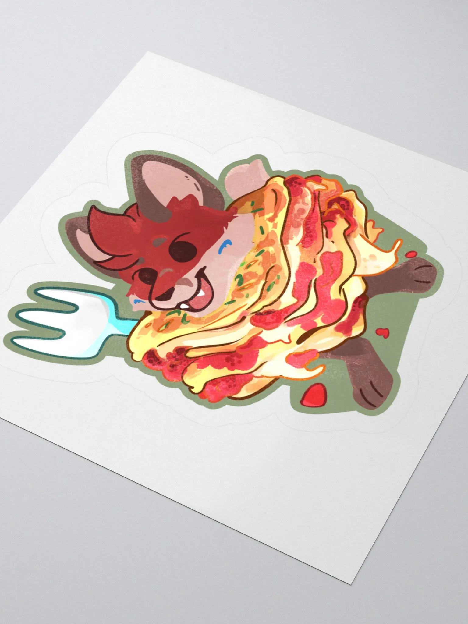 Lasagna ScFox Sticker product image (8)