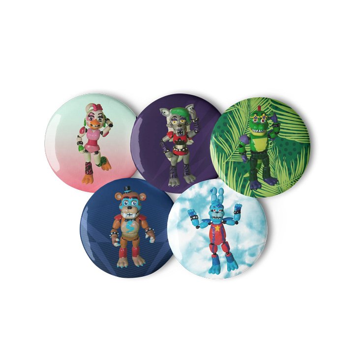 Glamrocked BAND Pin Button Set product image (3)