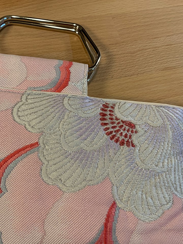 Upcycled Japanese Obi Shoulder Purse ~ Handmade Bag with Vintage Japanese Kimono Textiles product image (2)