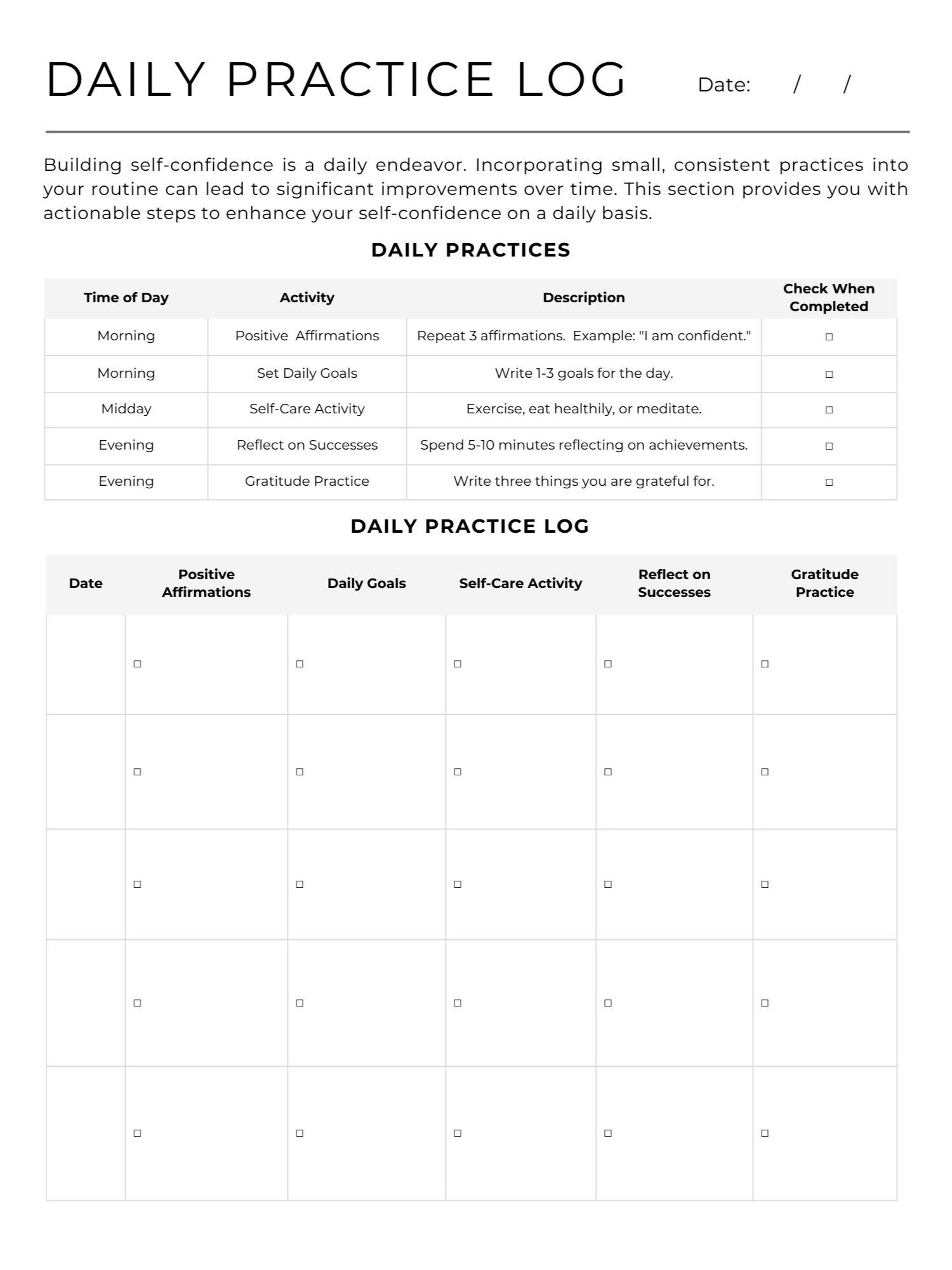 Self-Confidence Planner product image (4)
