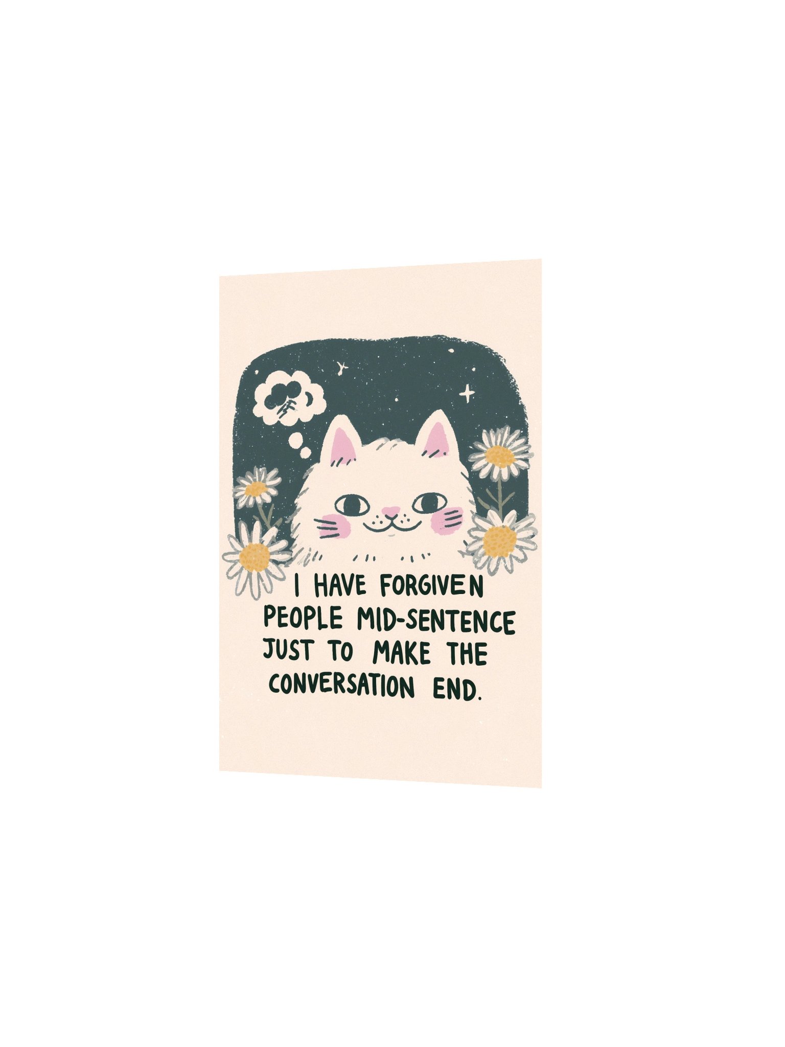 Cat Forgiveness Quote Poster product image (10)