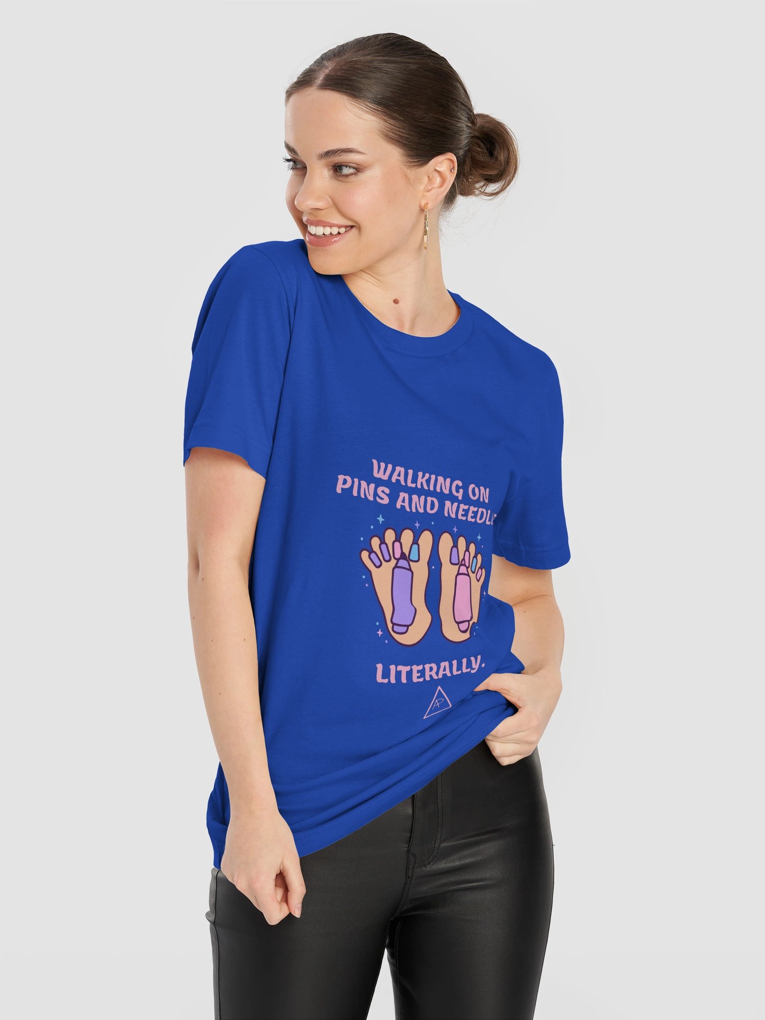 WALKING ON PINS AND NEEDLES Tee — Blue product image (11)
