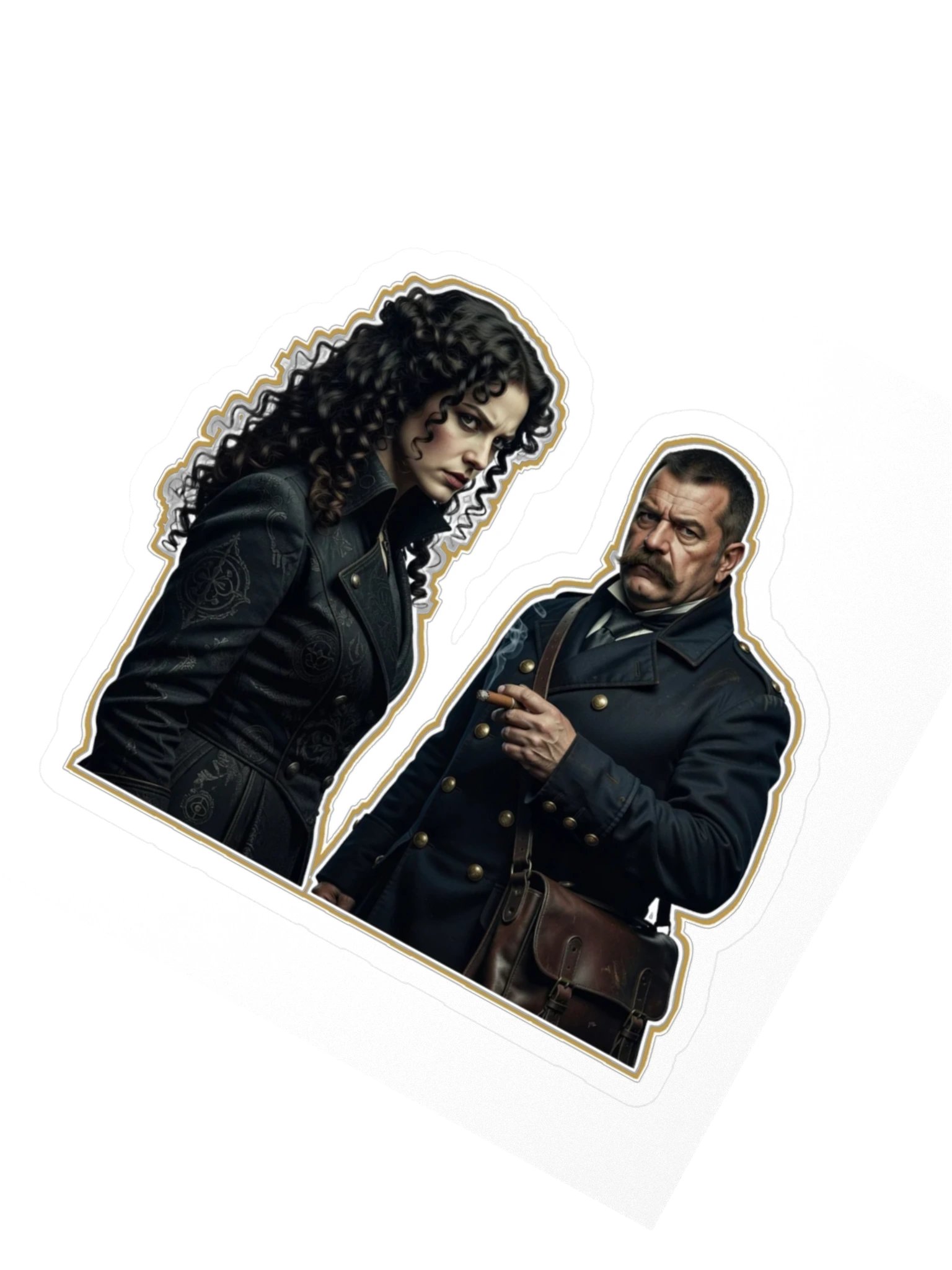 The Brass Veil — Sasha & Dimworth Sticker product image (2)