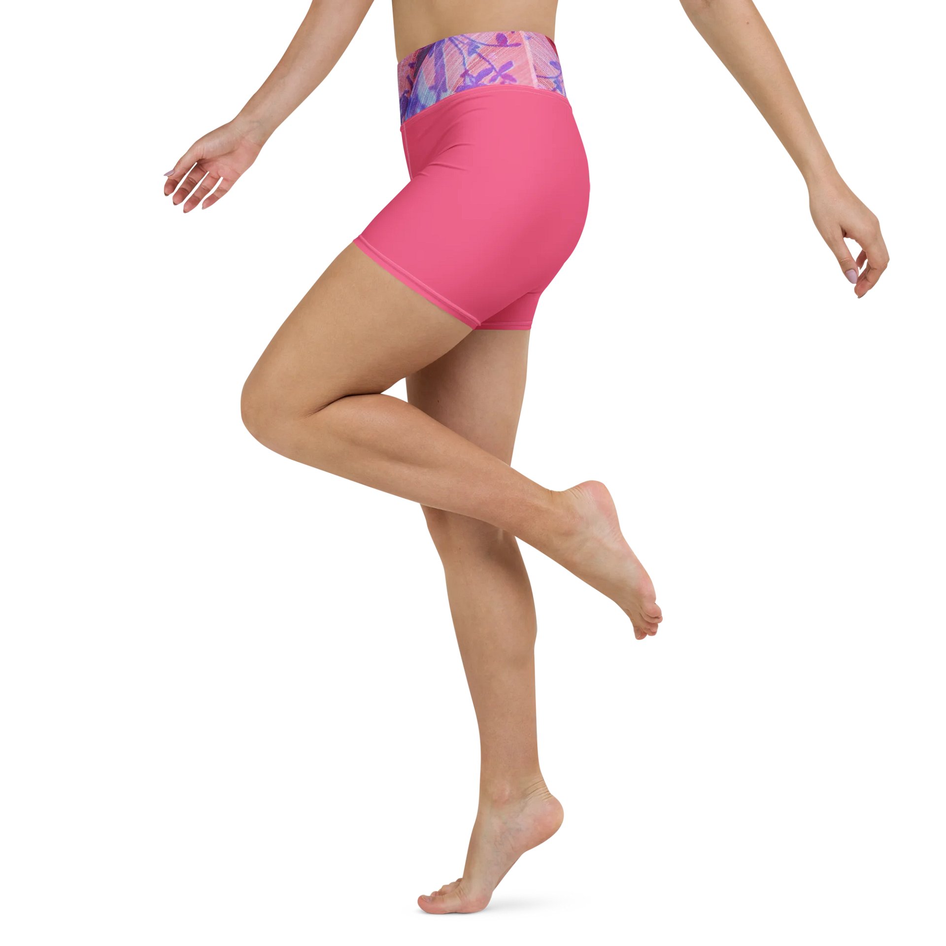 Paradise Breeze Brink Pink Flow Yoga Shorts product image (1)