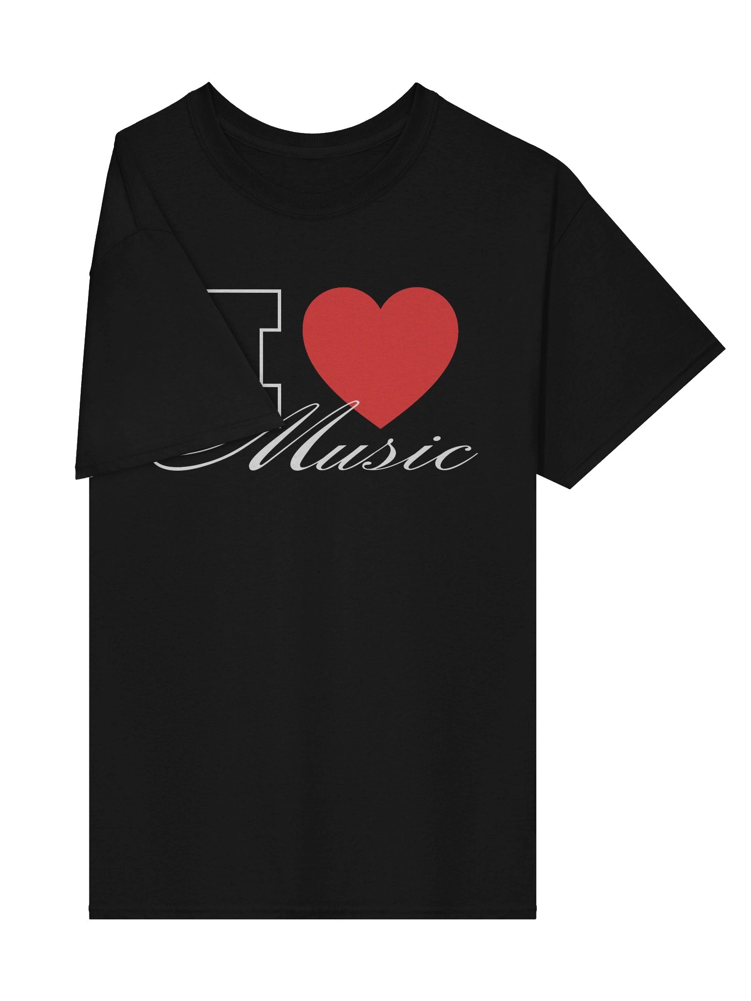 i love music tshirt (black) product image (4)