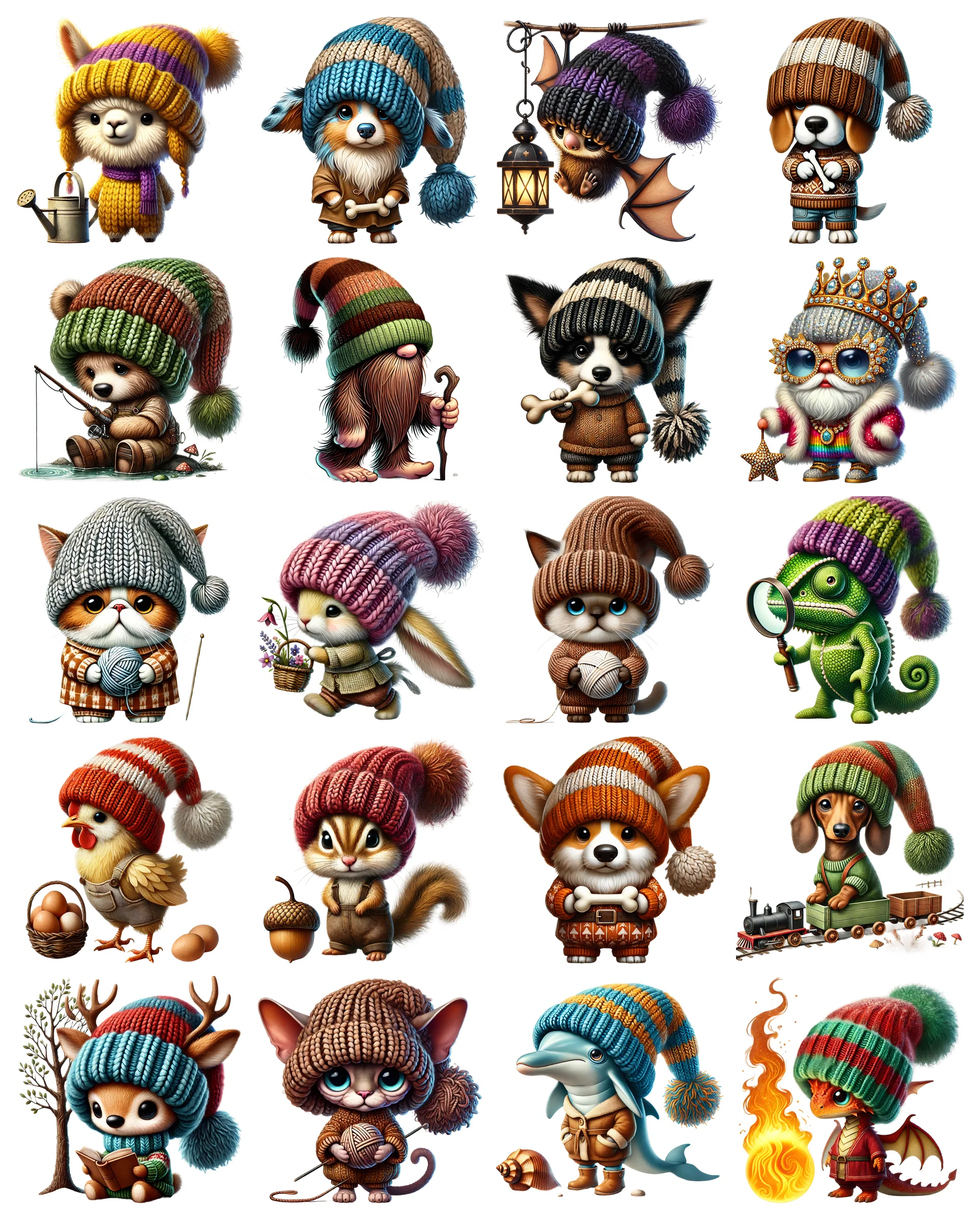 Gnome PNG Bundle Vol 2 | 60 Designs | Commercial Use | Sublimation Clipart product image (1)