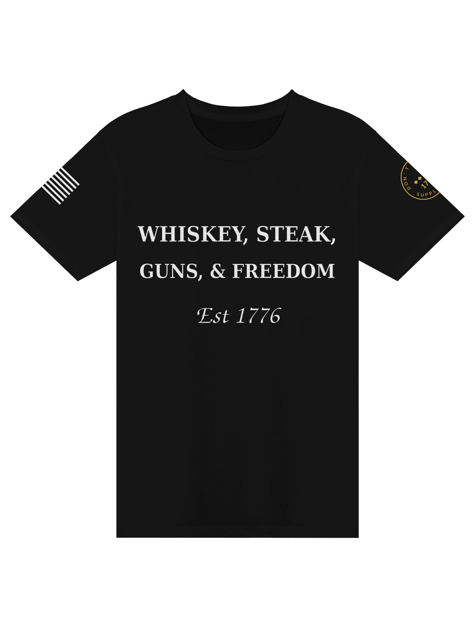 Whiskey, Steak, Guns, & Freedom Tee product image (1)