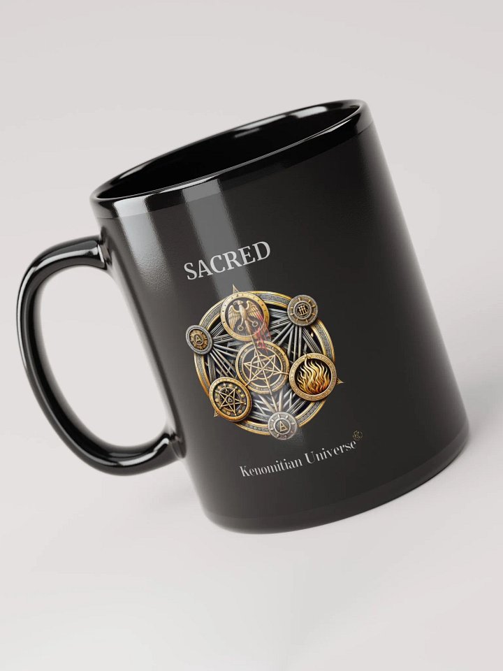 Sacred | Black Glossy Mug product image (2)