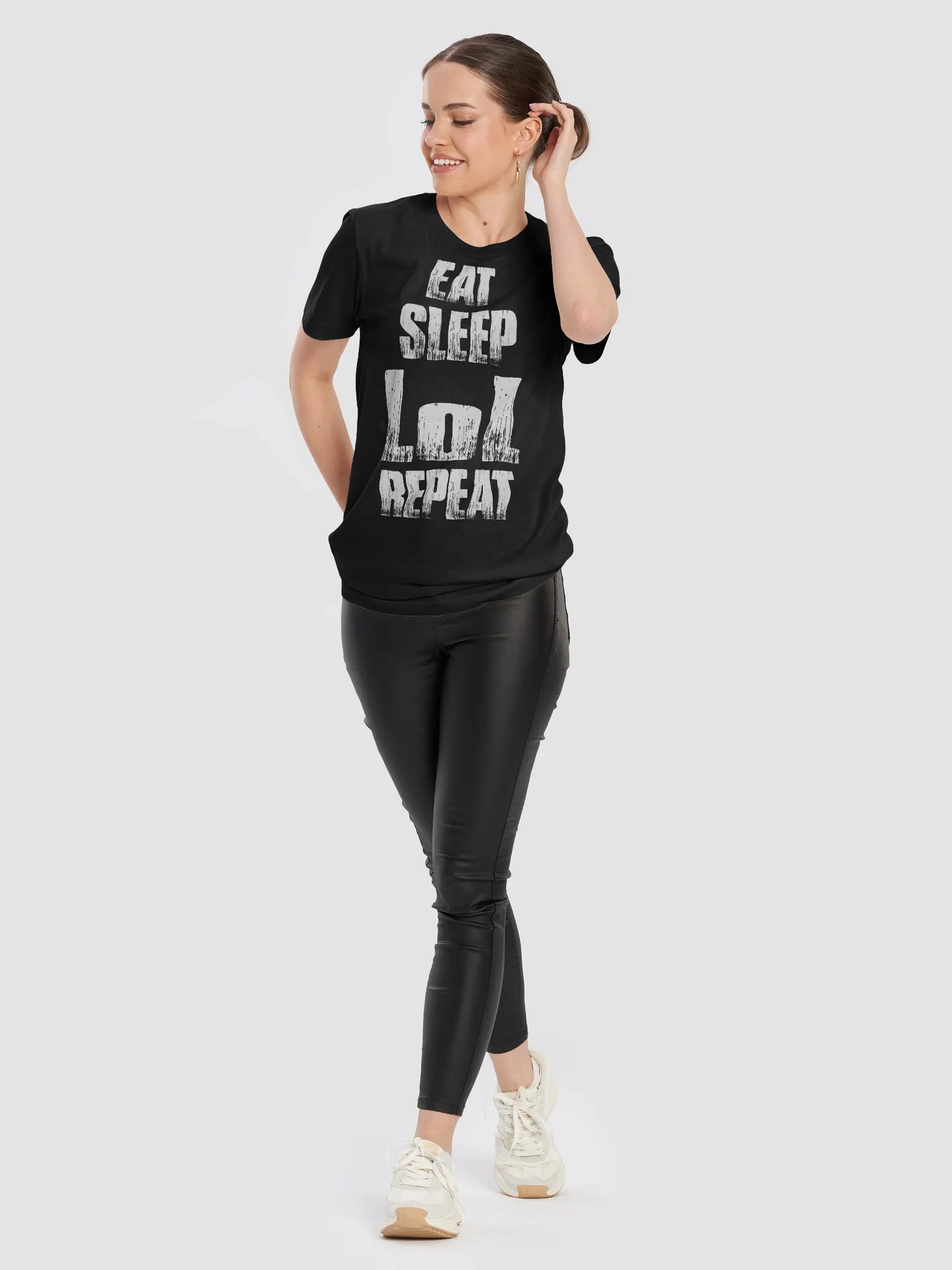 Eat. Sleep. Lol. Repeat T-shirt product image (10)