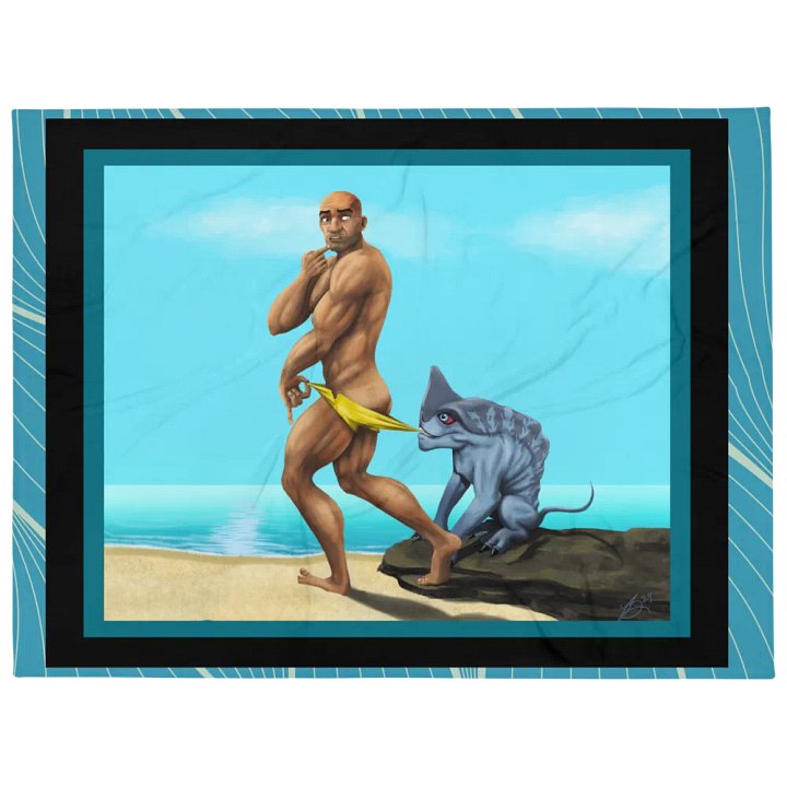 Beach Wrecker Throw Blanket product image (1)