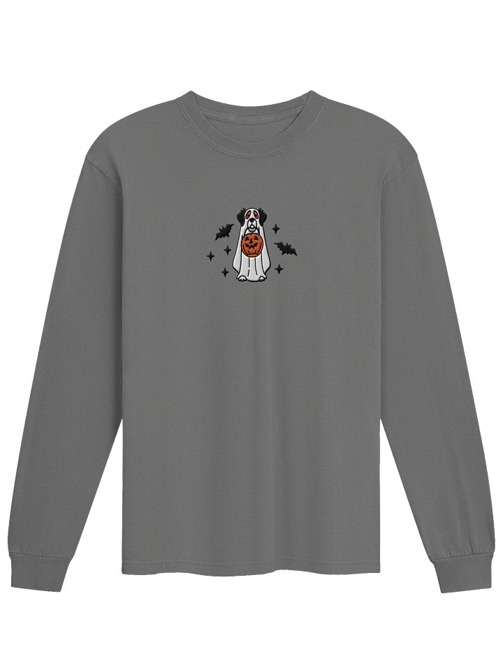 Halloween Brittany Spaniel(Tricolor) Embroidered Long-sleeved T-Shirt product image (9)