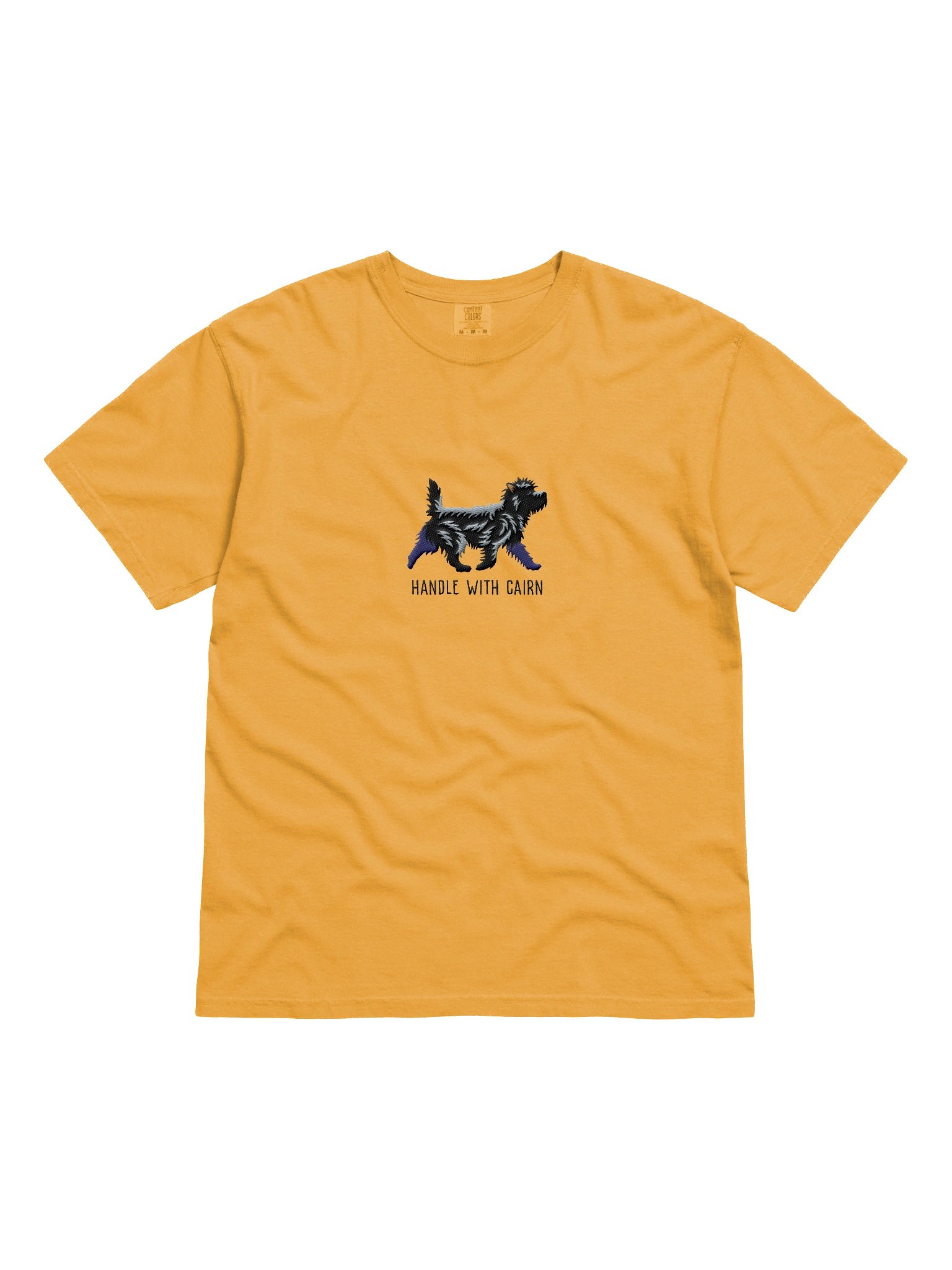Handle with Cairn T-Shirt(Embroidered) of a Cairn Terrier(Black) product image (4)