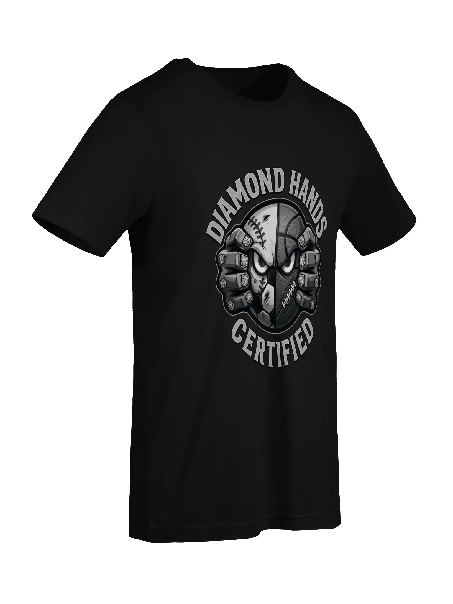 Super Soft Diamond Hands Certified Tee — Grayscale product image (5)