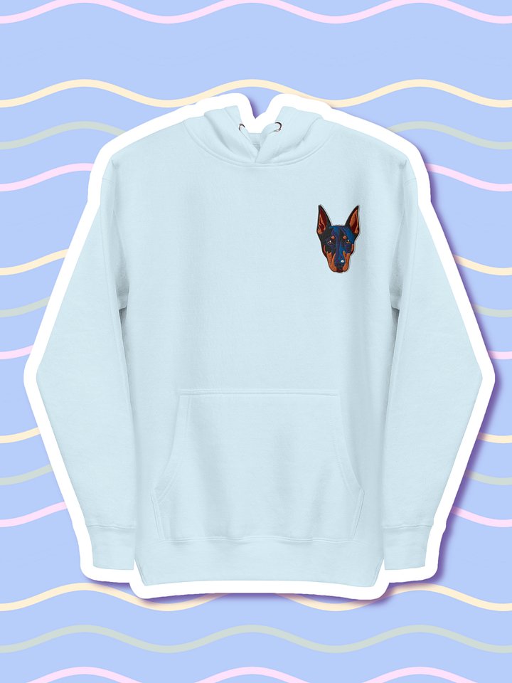 Doberman Dreams Embroidered Unisex Premium Hoodie product image (1)
